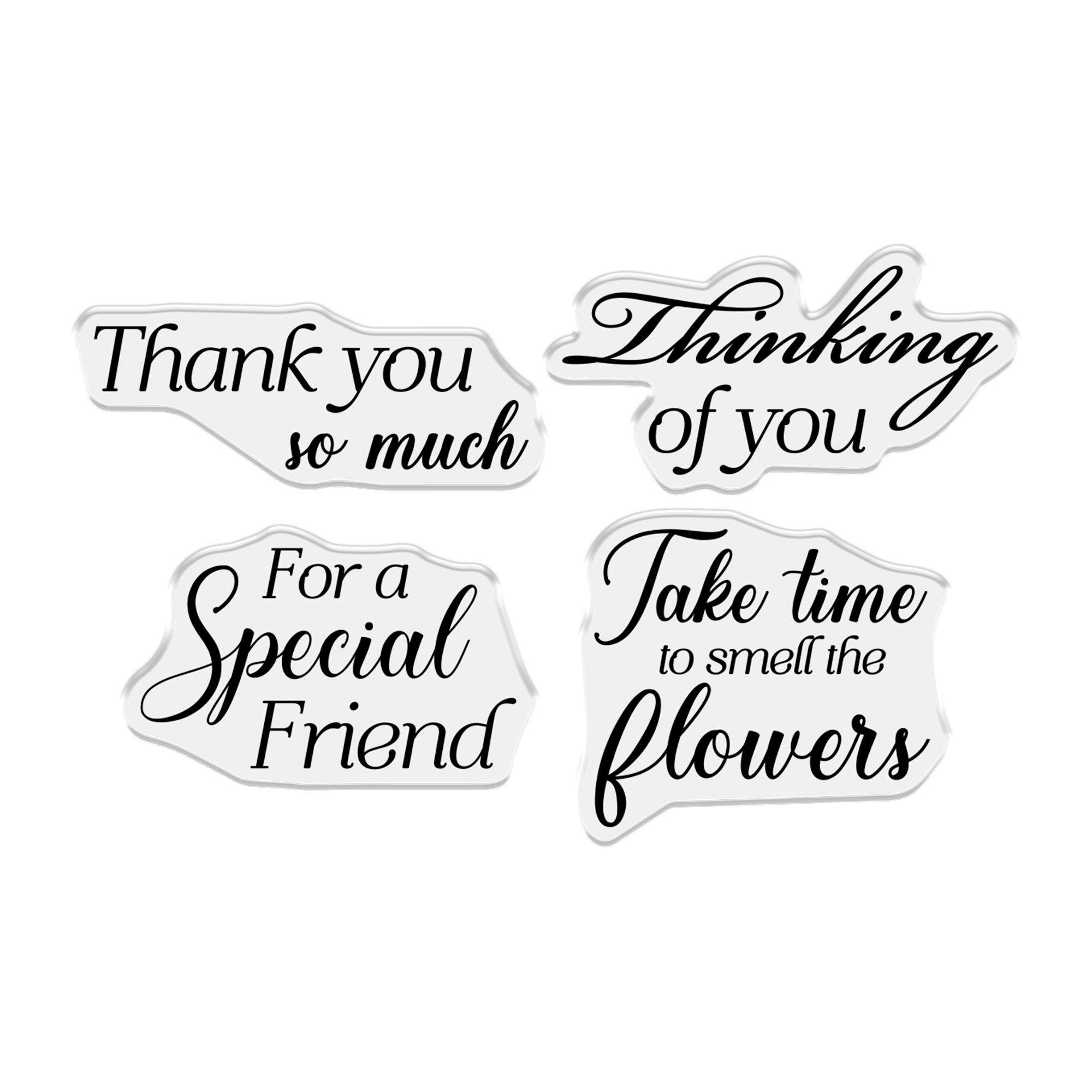 Multi - Crafters Companion - Stamp and Die Set - Thinking of You - 3