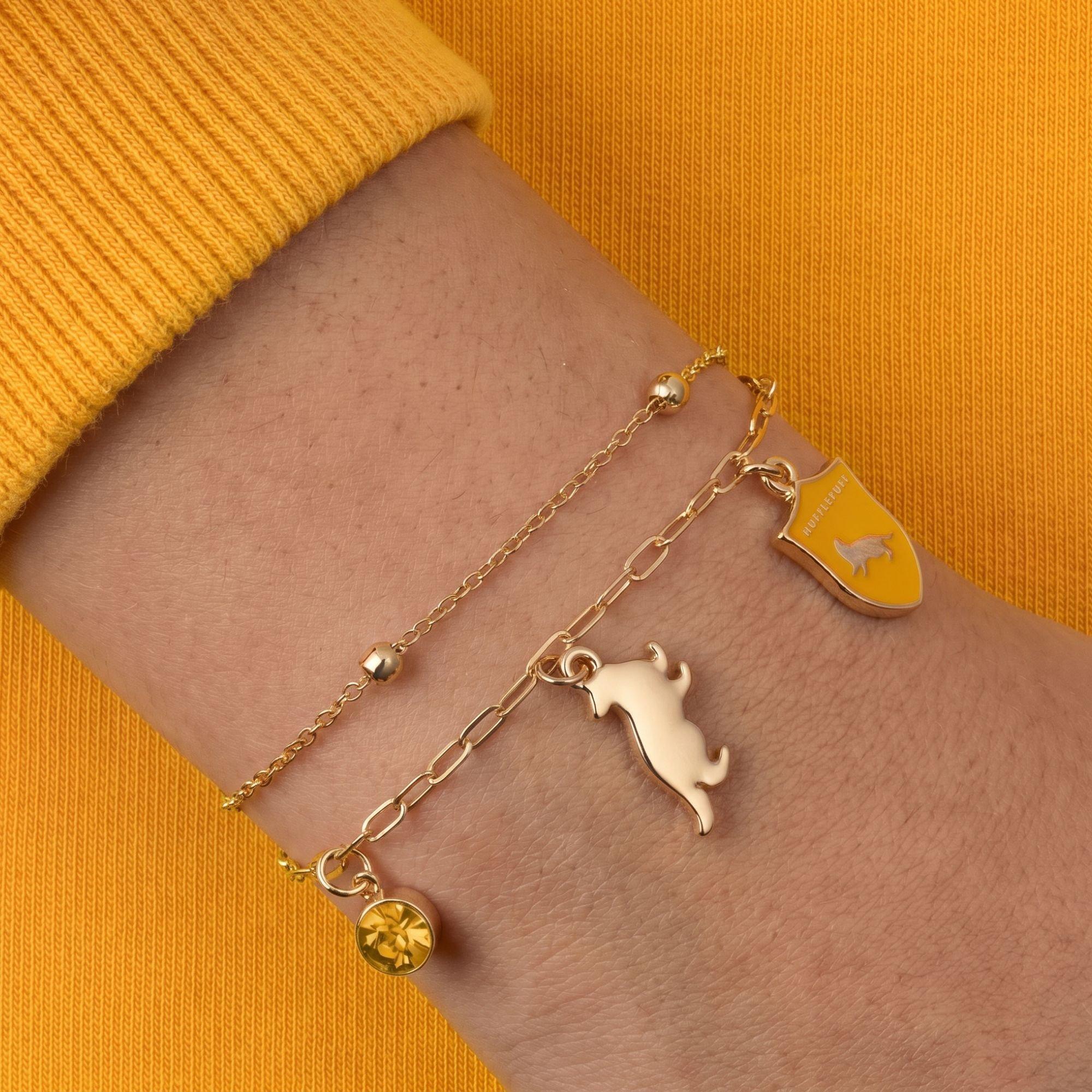 Gold - Harry Potter - Harry Potter Hufflepuff charm bracelet - 2