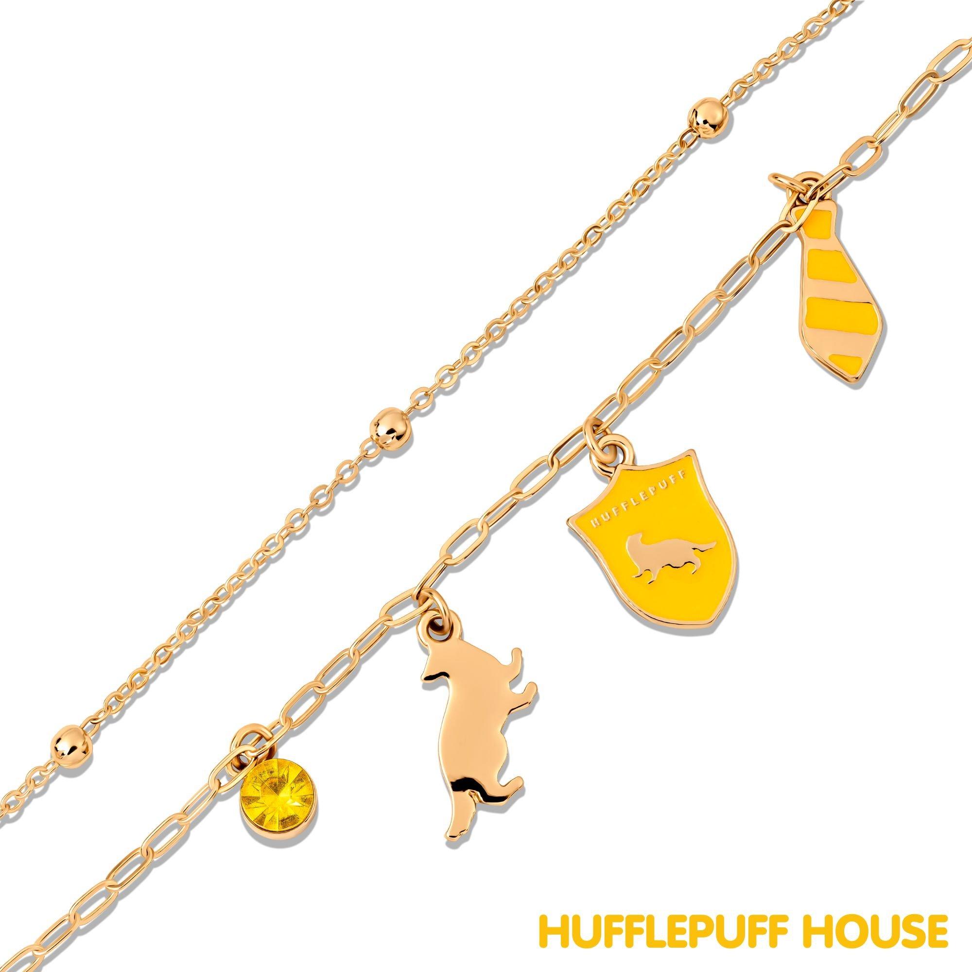 Gold - Harry Potter - Harry Potter Hufflepuff charm bracelet - 3