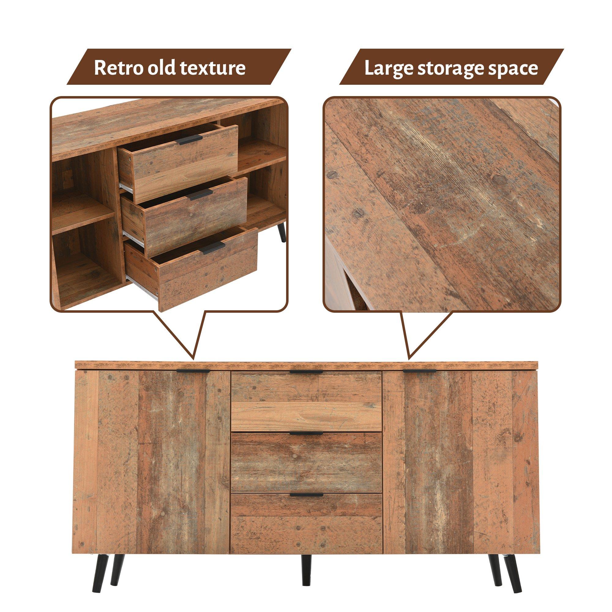 Brown - Urban Meuble - Modern Console Table Brown Wood Stylish Storage - 5