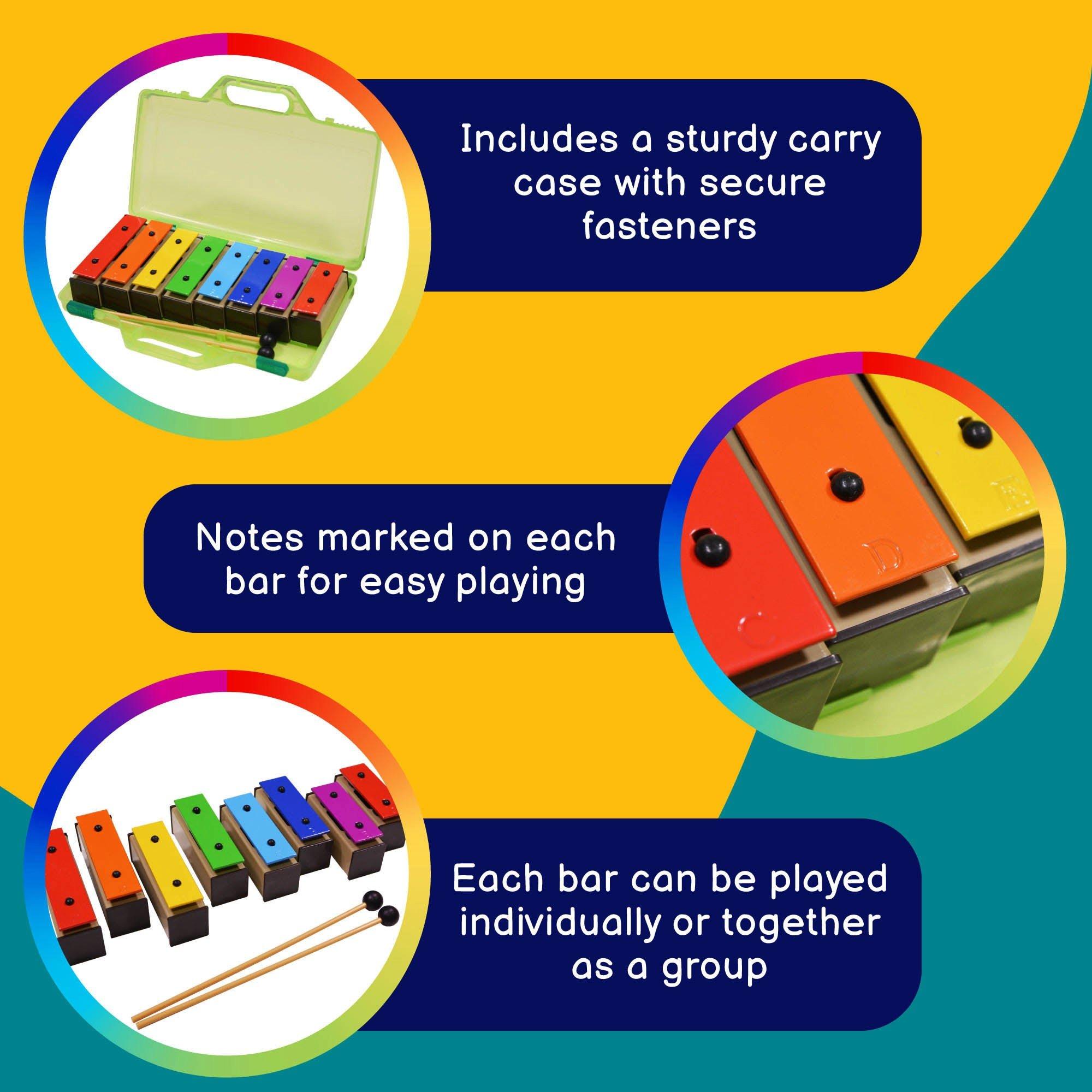 Multi - A-Star - A-Star Coloured Hand Bells Set of 8 - 3