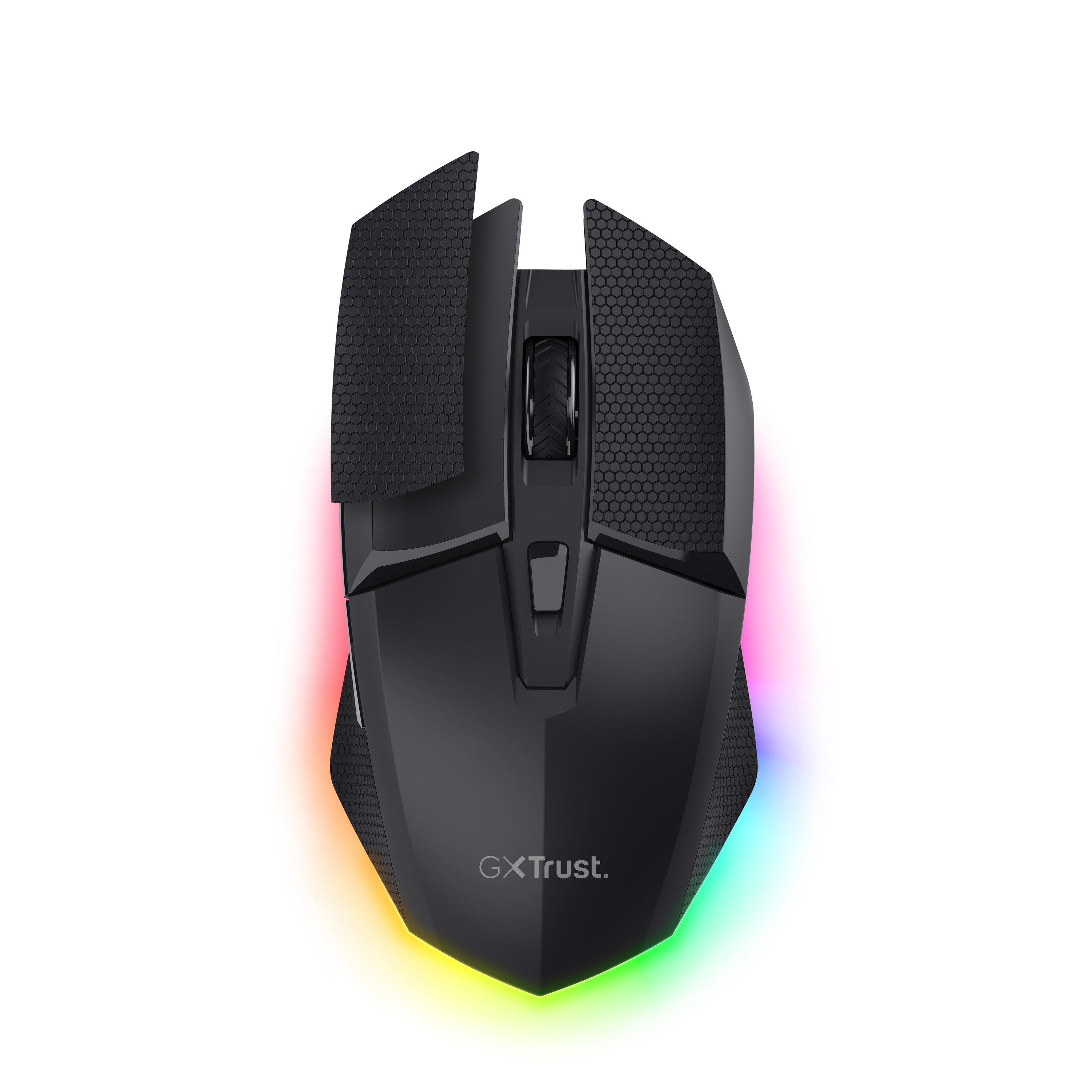 Zwart - Trust - Trust Gaming GXT 122 Felox+ Dual Wireless Mouse - 4