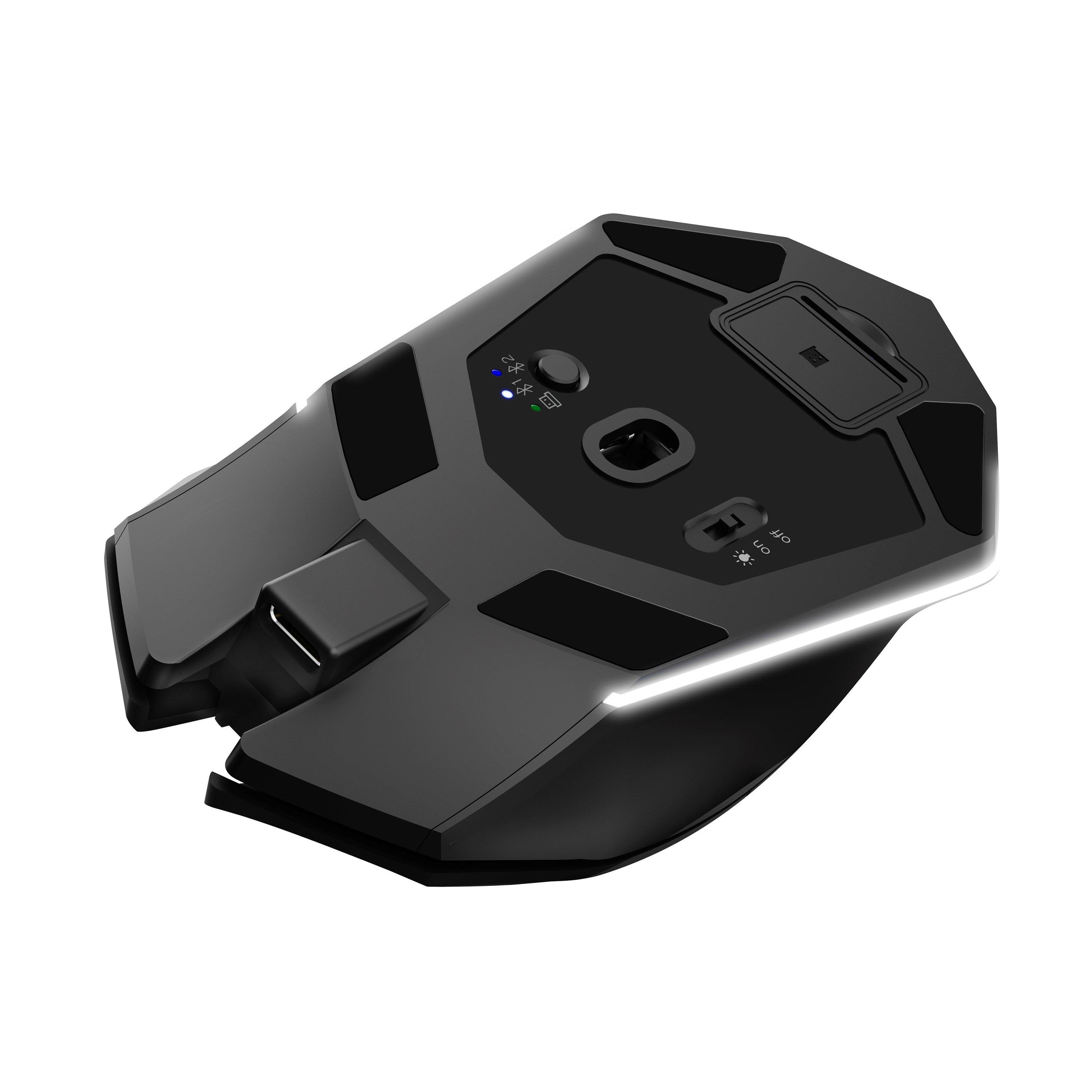 Zwart - Trust - Trust Gaming GXT 122 Felox+ Dual Wireless Mouse - 7