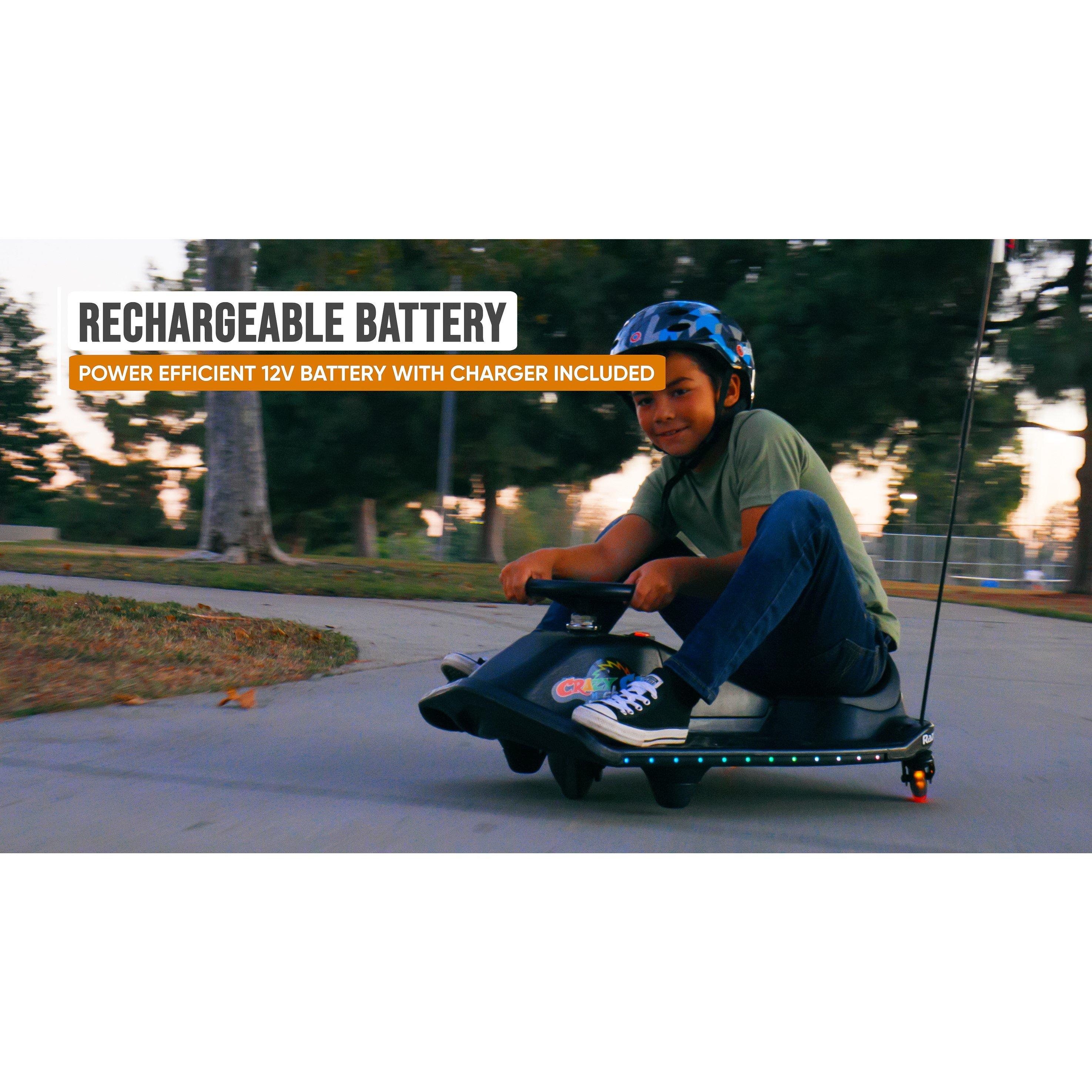 Black - Razor - Crazy Cart Shift Lightshow - 12 Volt - 2