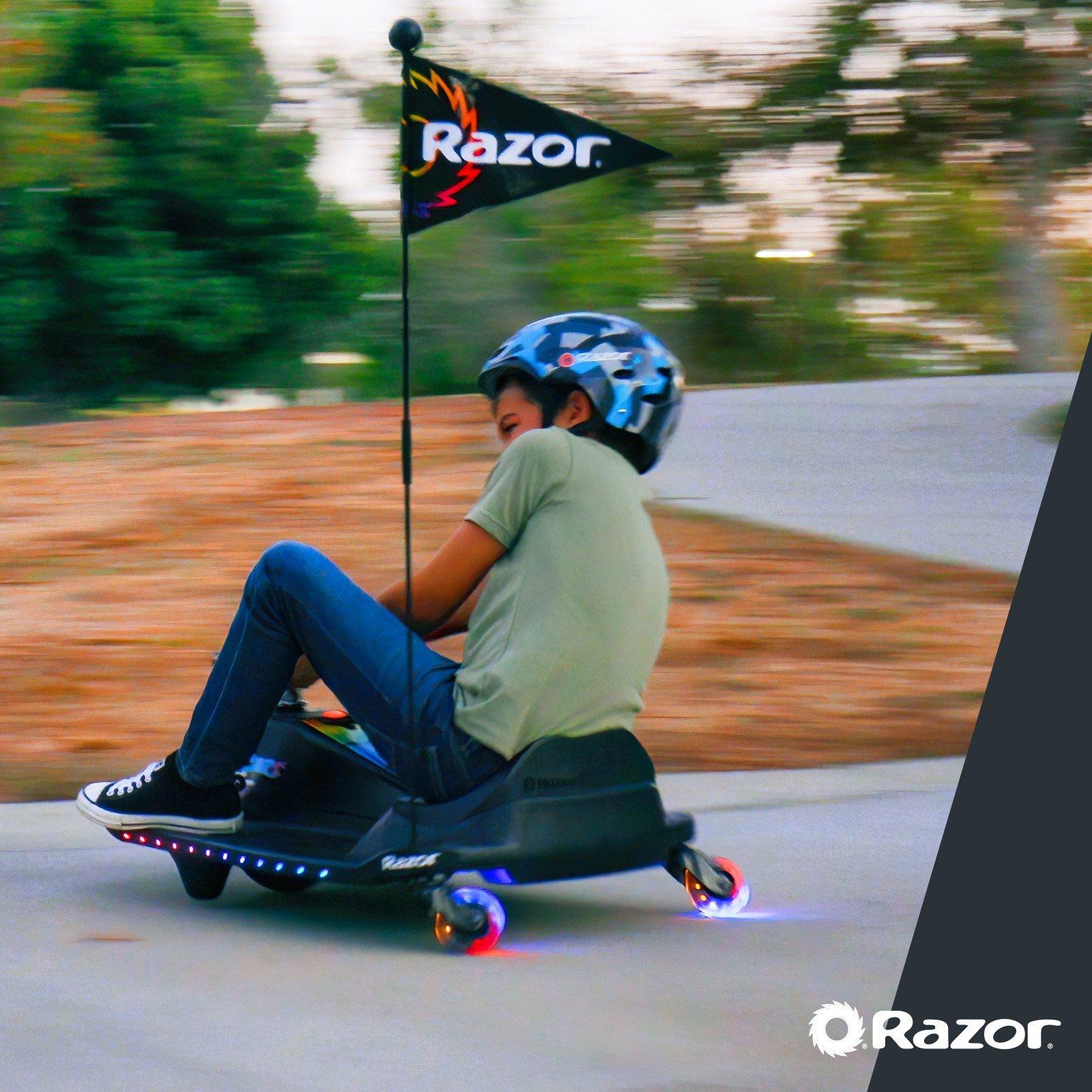 Black - Razor - Crazy Cart Shift Lightshow - 12 Volt - 7