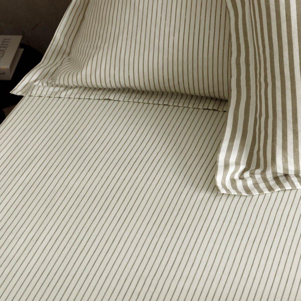 Mole - Yard - Hebden 100% Cotton Narrow Stripe Fitted Sheets - 2