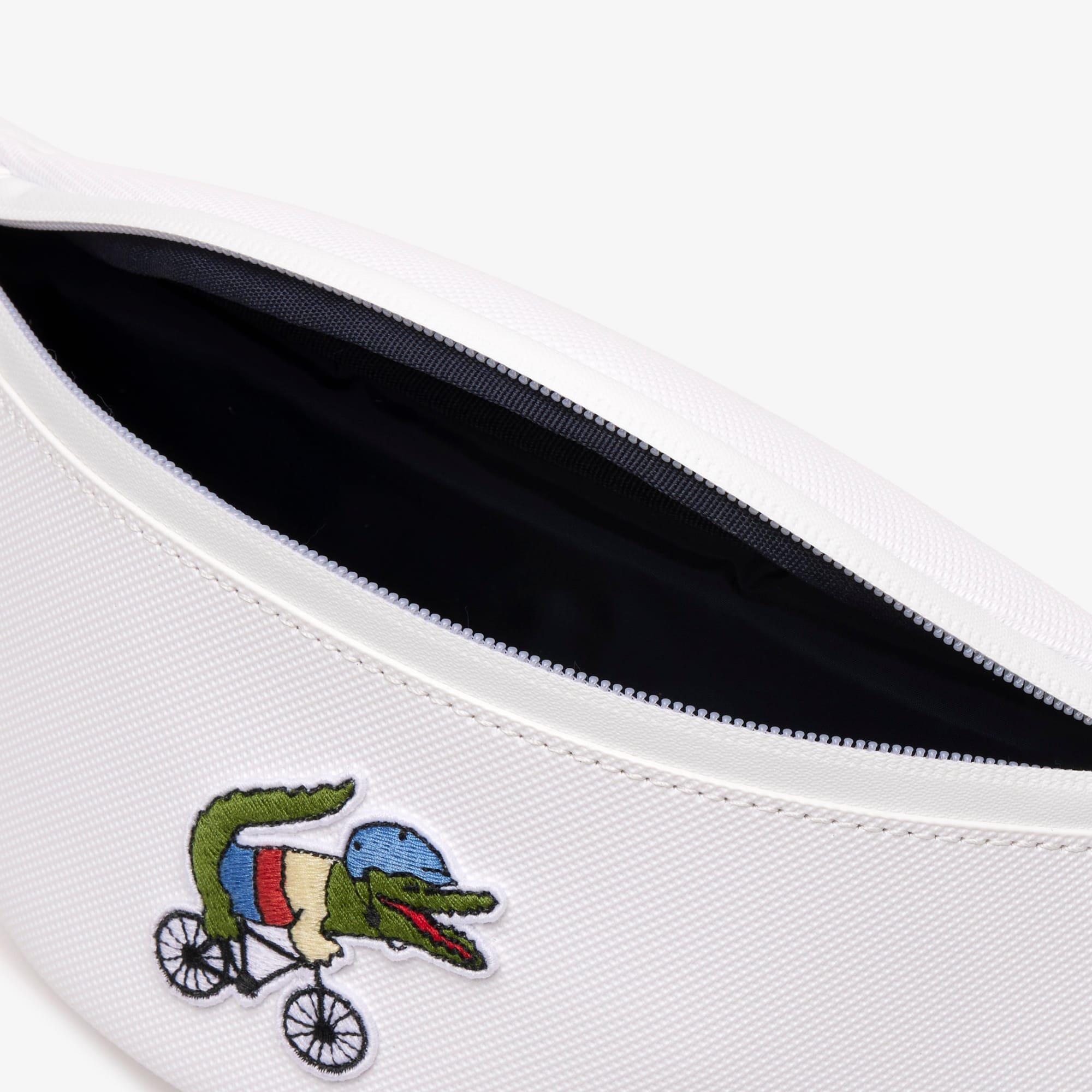 White - Lacoste - Netflix Croc Print Waist Bag - 4