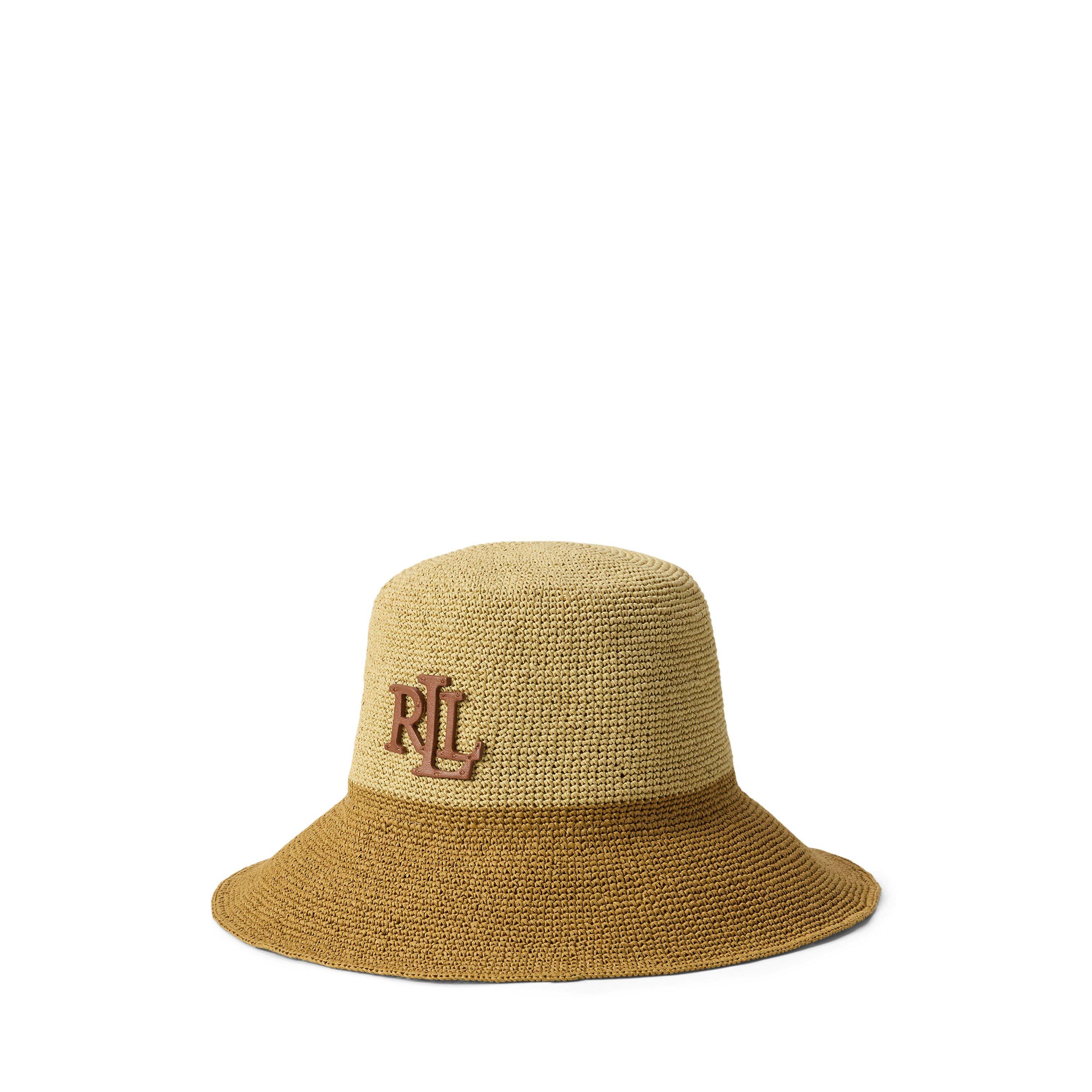 Lauren By Ralph Lauren Women's Crochet Bucket Hat - Birch Tan - Ladies