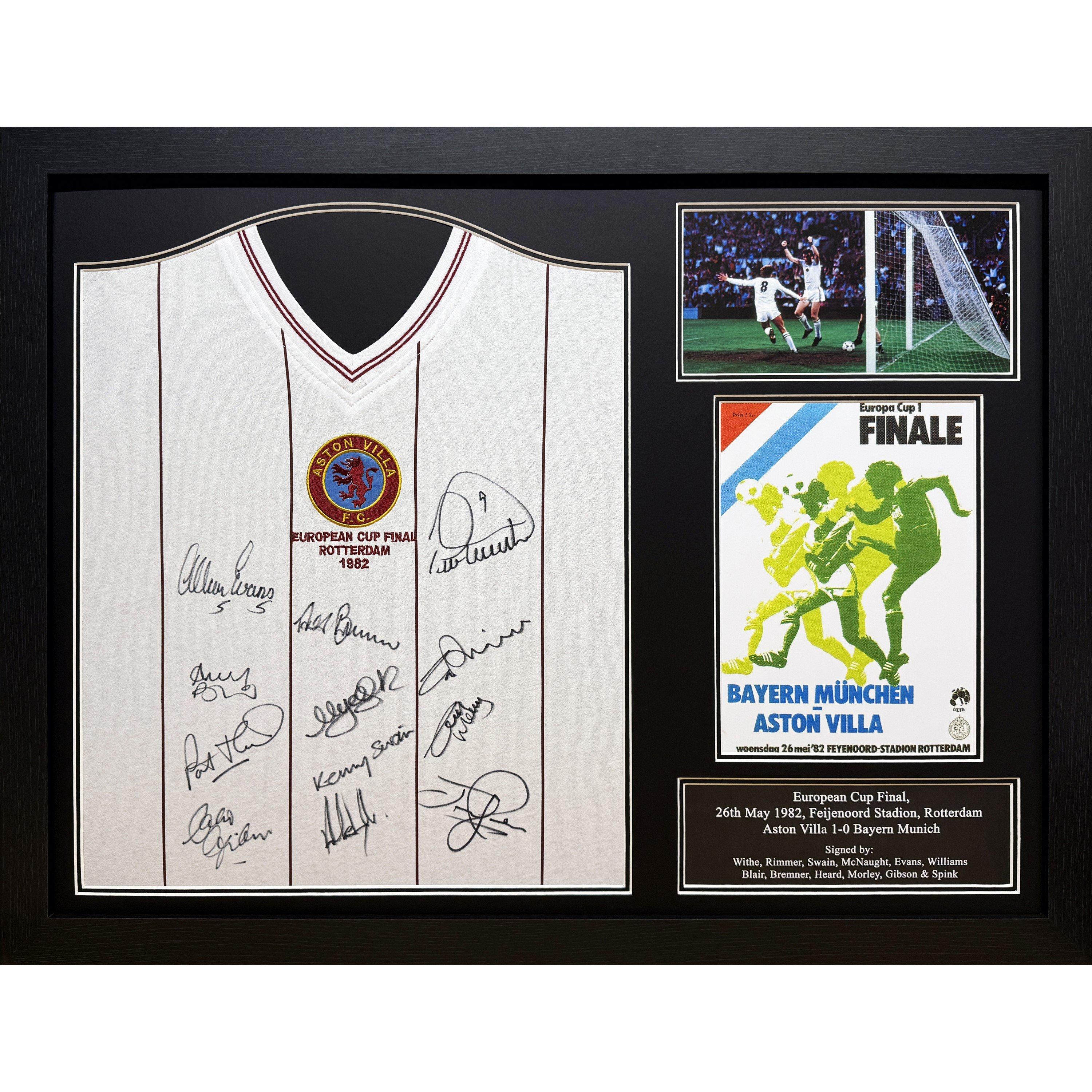 Claret - AllStarSignings Ltd - Aston Villa European Cup Final shirt signed by 12 - 1