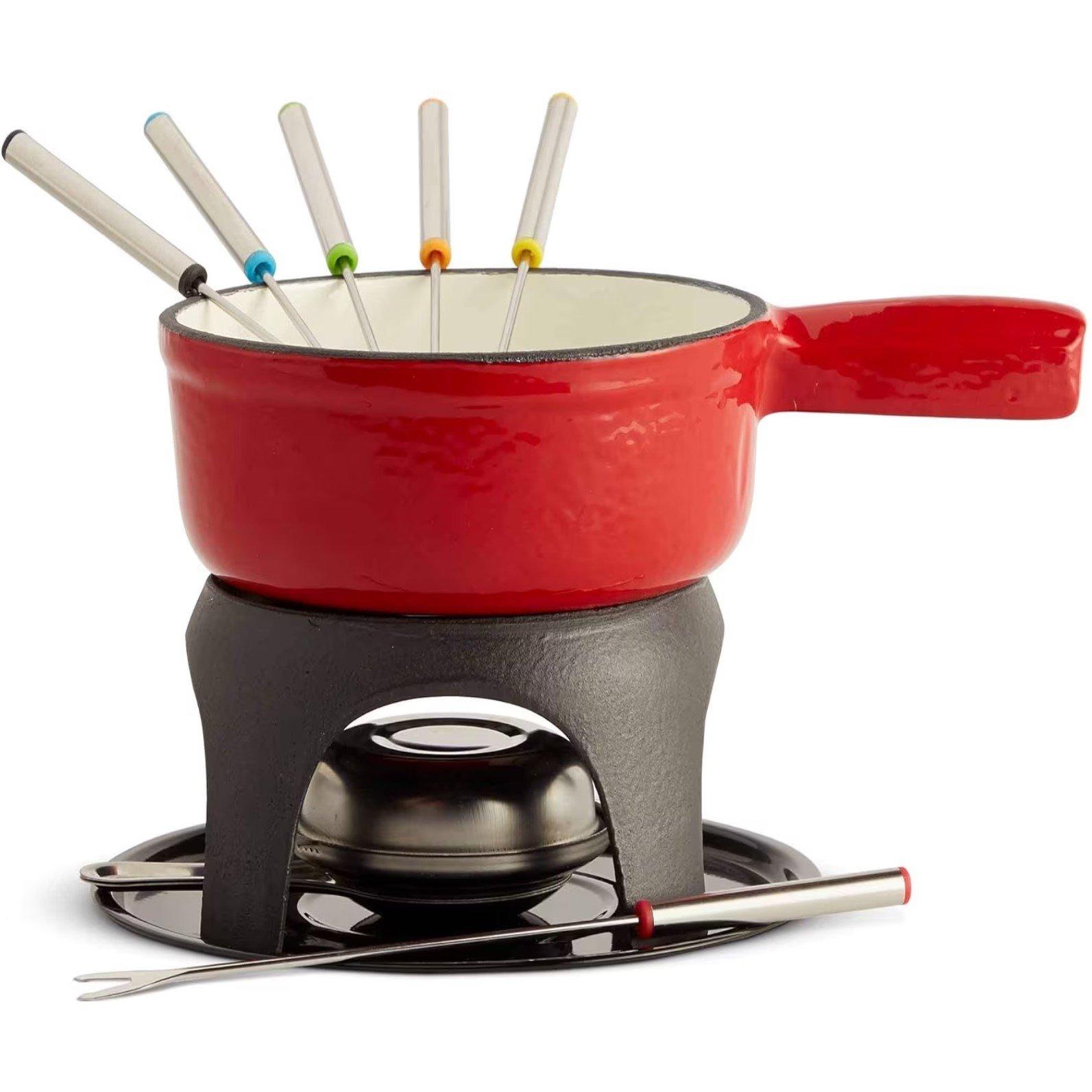 Red - VonShef - VonShef Fondue Set - 1