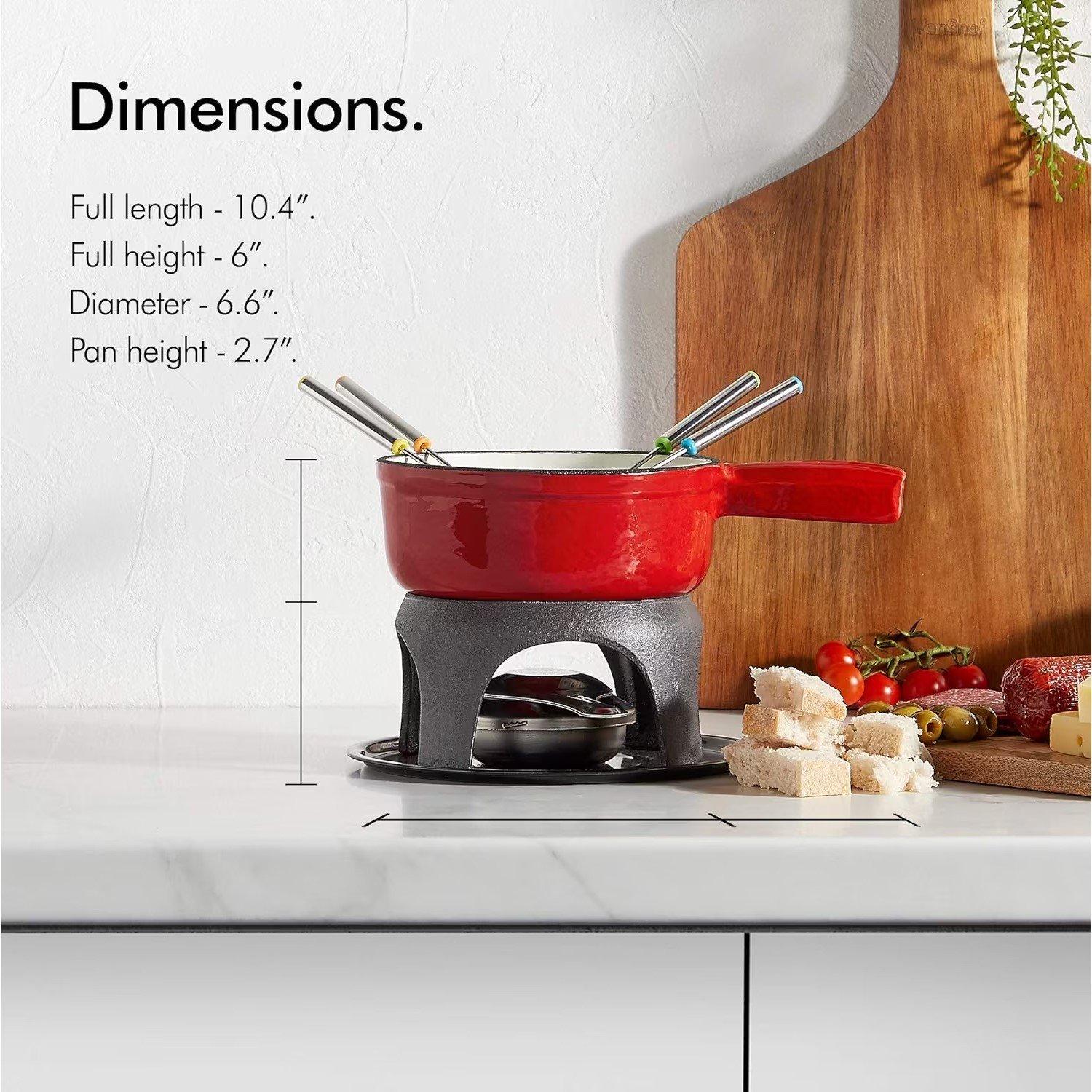 Red - VonShef - VonShef Fondue Set - 2