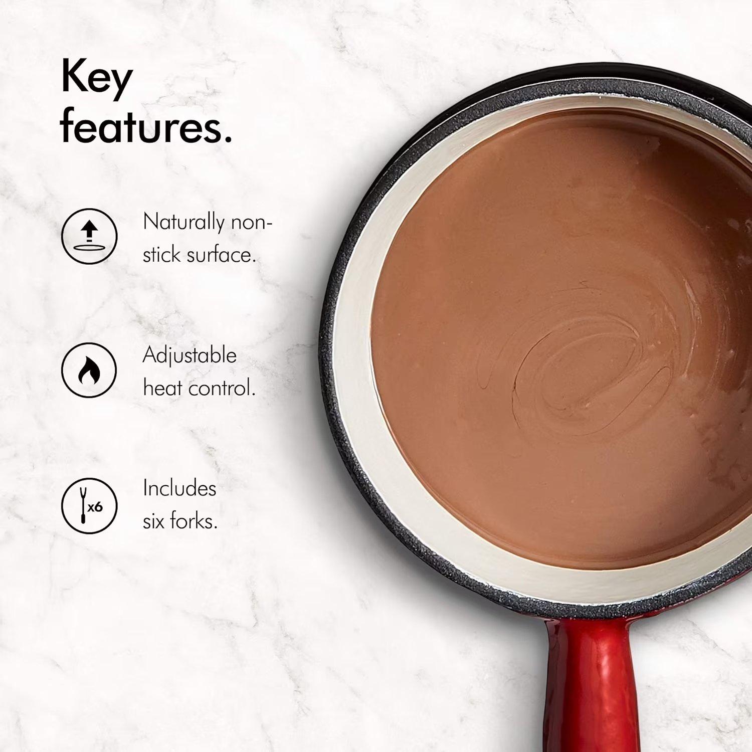 Red - VonShef - VonShef Fondue Set - 3