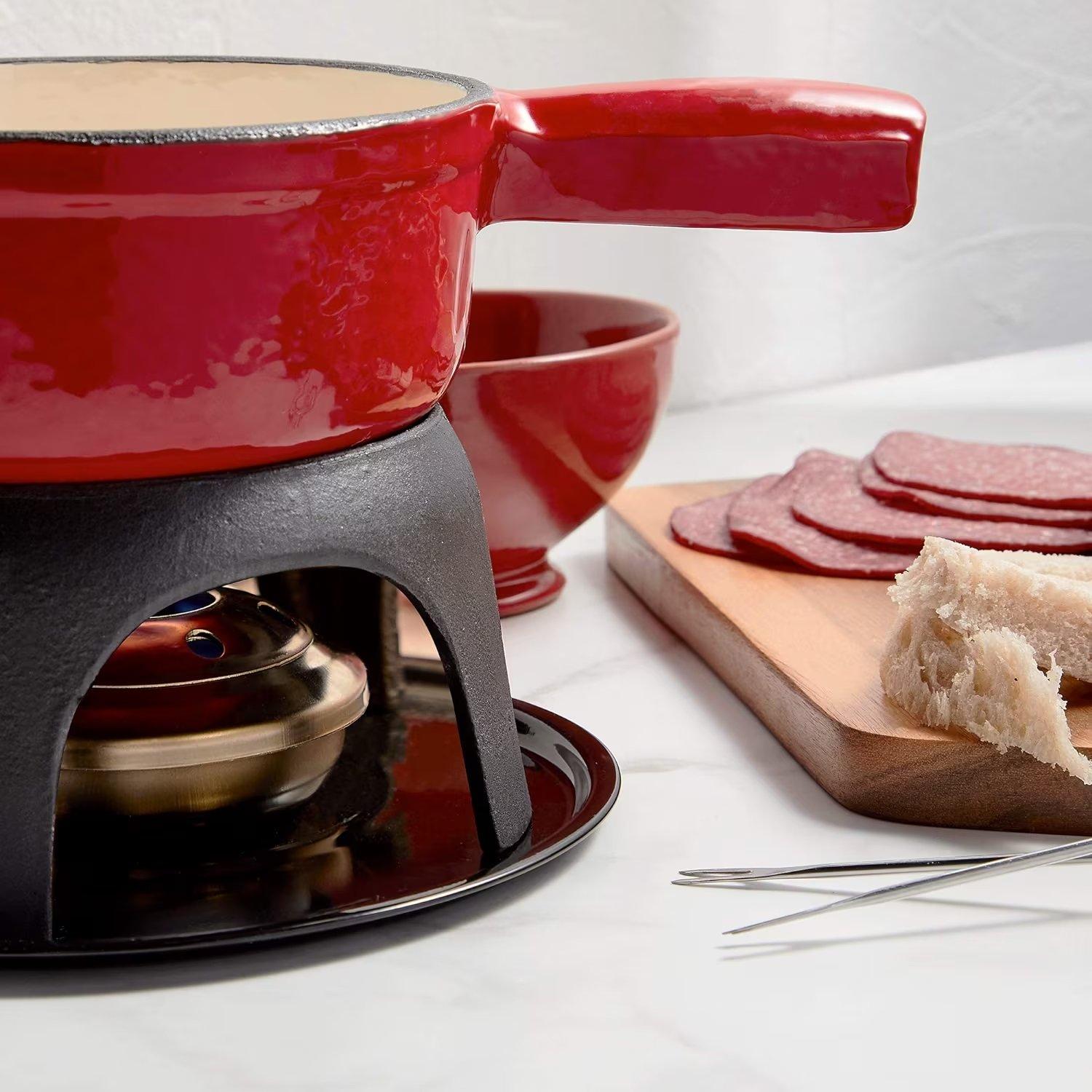 Red - VonShef - VonShef Fondue Set - 4