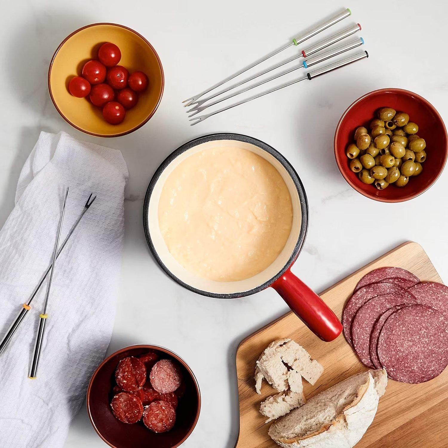 Red - VonShef - VonShef Fondue Set - 5