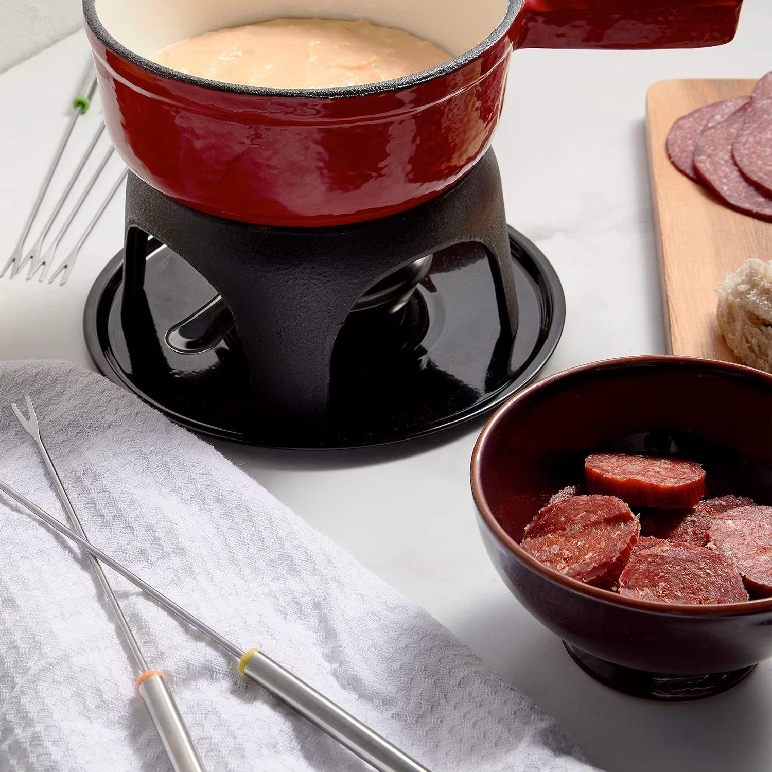 Red - VonShef - VonShef Fondue Set - 6