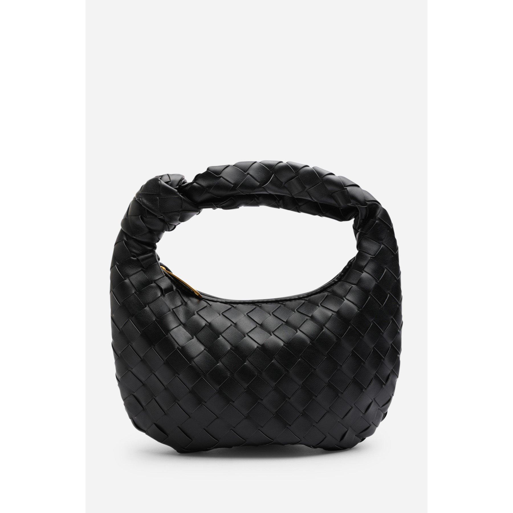 Black - Wheres That From - Aura Classic Woven Hobo Bag - 2
