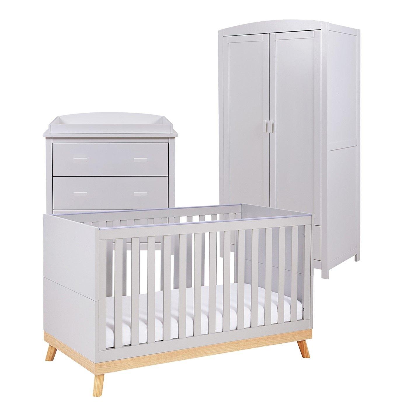 Babymore  Mona 3 Piece Room Set - Grey - Variable