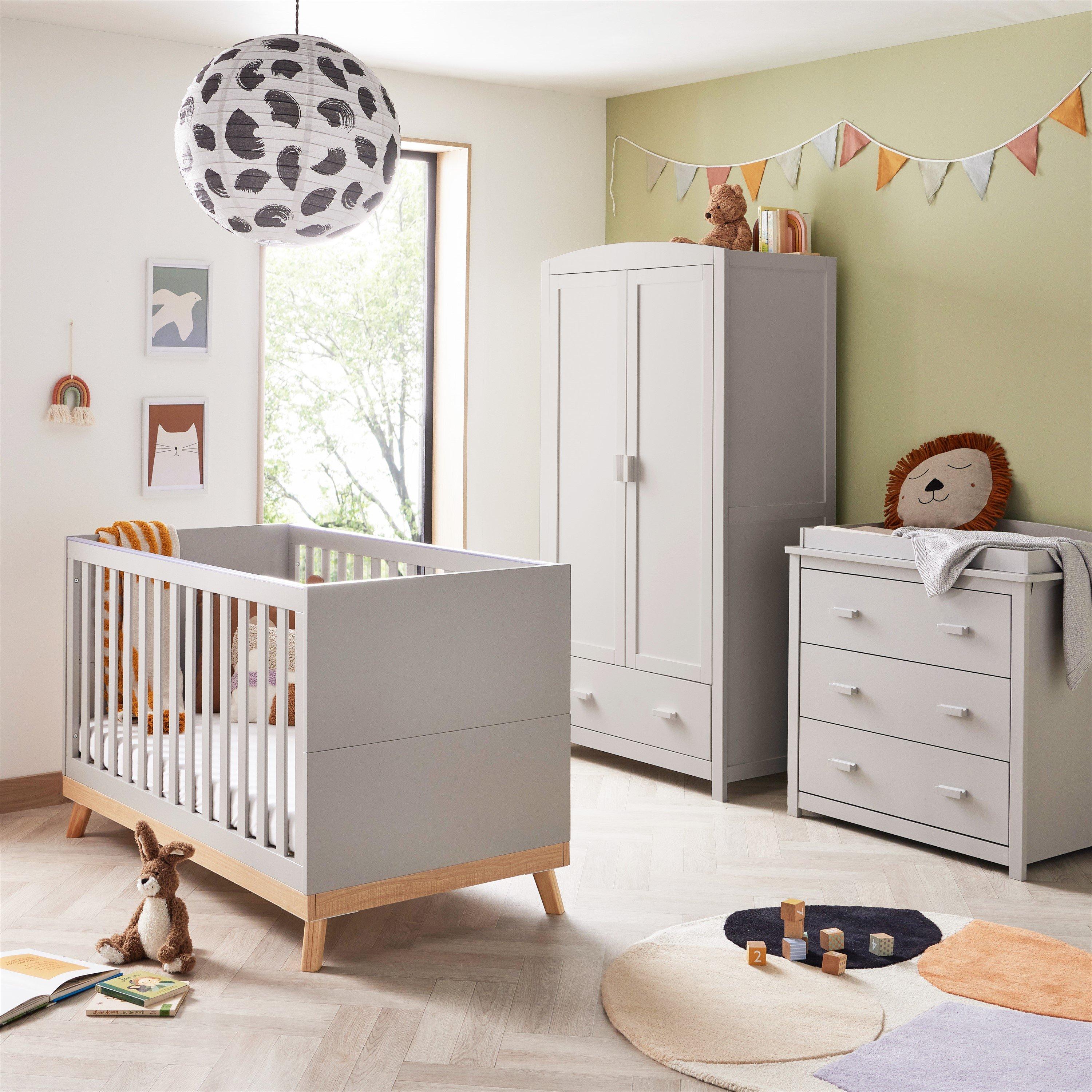Grey - Babymore - Mona 3 Piece Room Set - Grey - 2