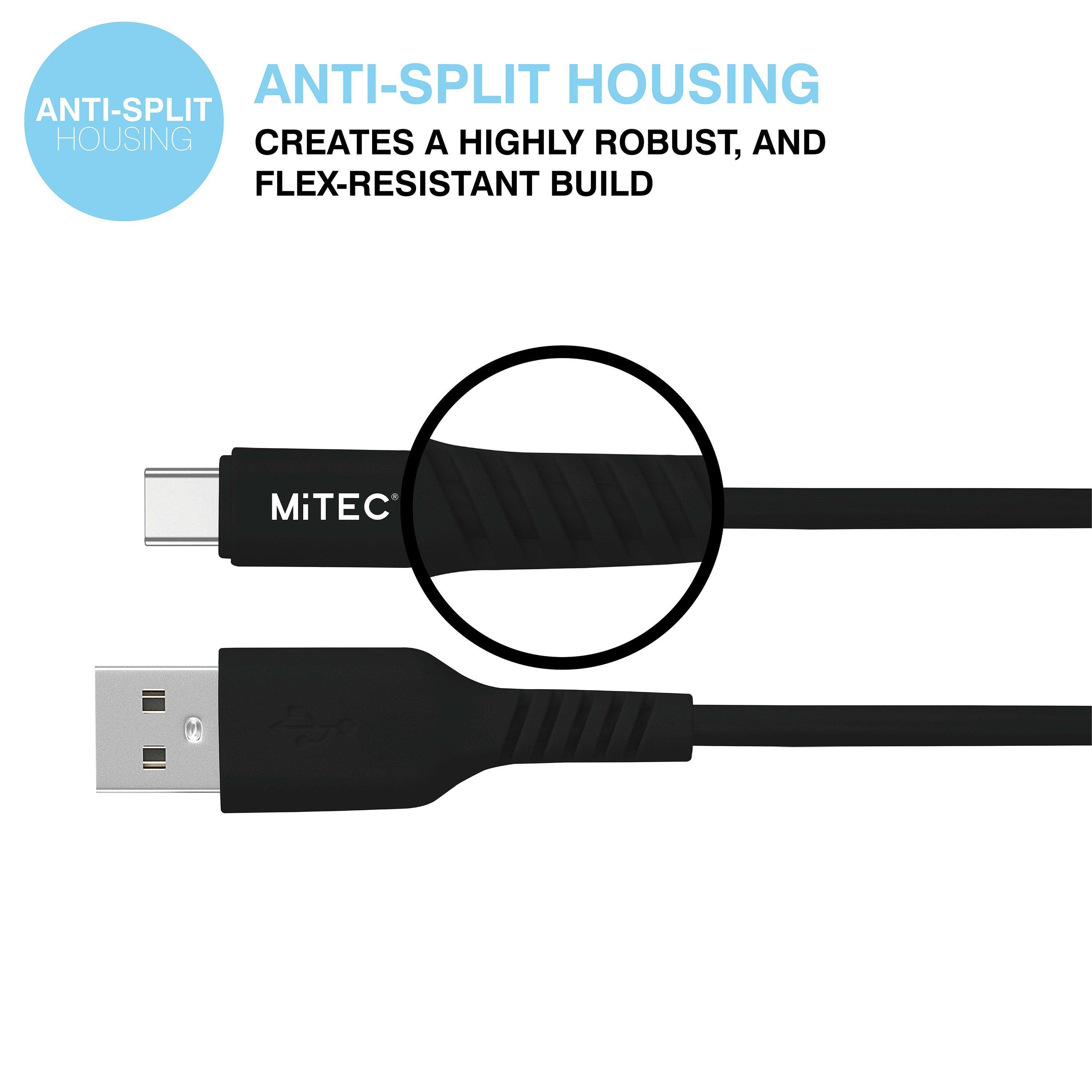 Crna - MiTEC - MITEC 1M USB-C CABLE BLACK - 4