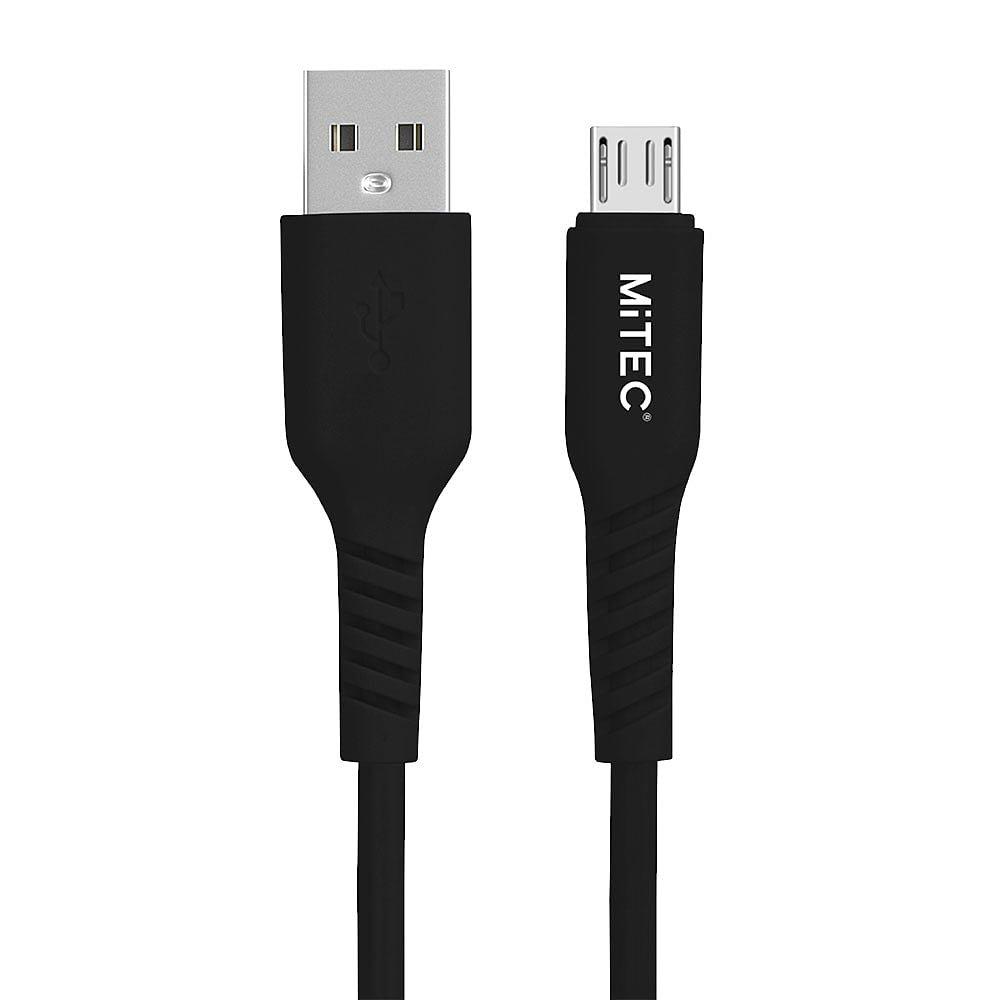 Sort - MiTEC - MITEC 1M MICRO USB CABLE BLACK - 1