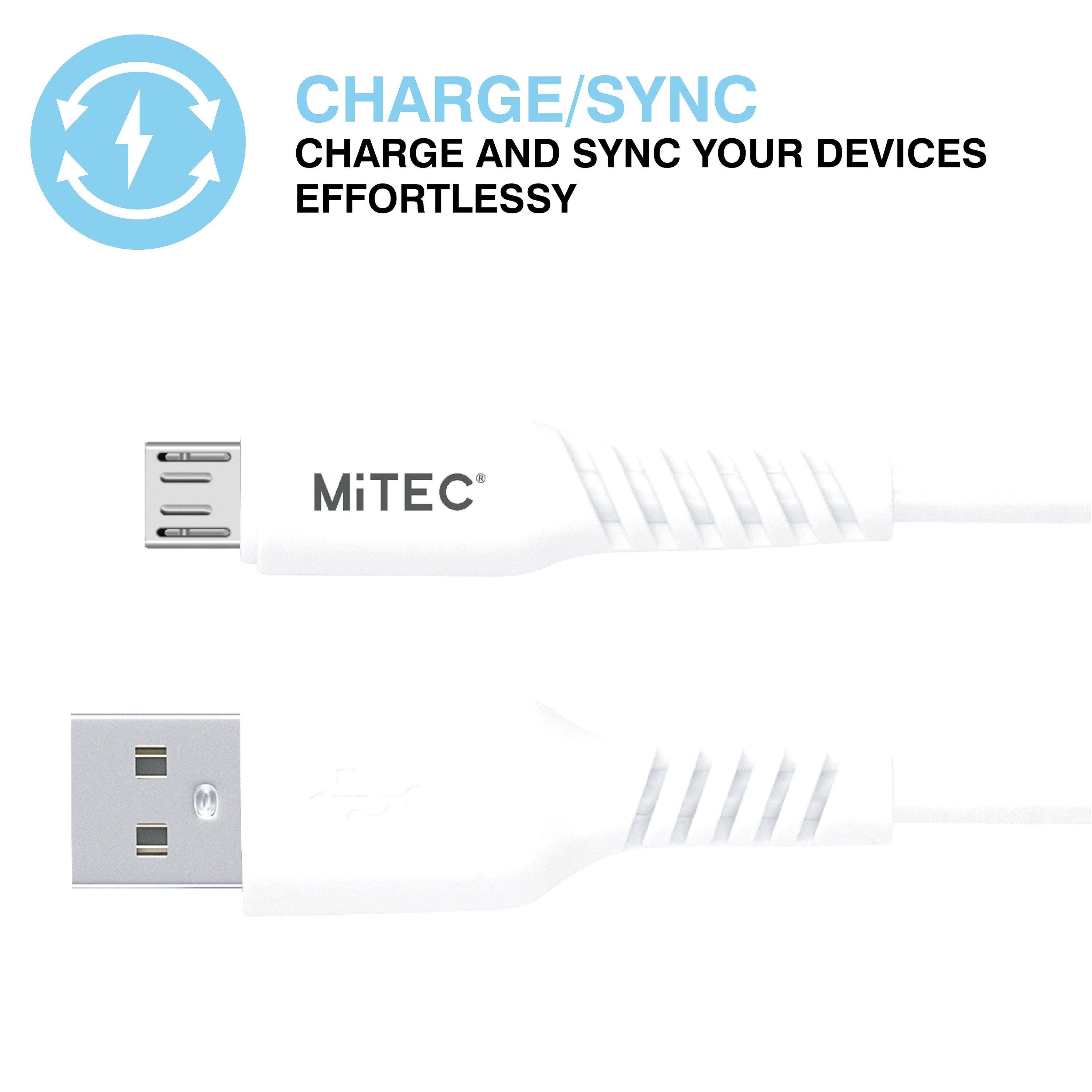 White - MiTEC - MITEC 1M MICRO USB CABLE WHITE - 3