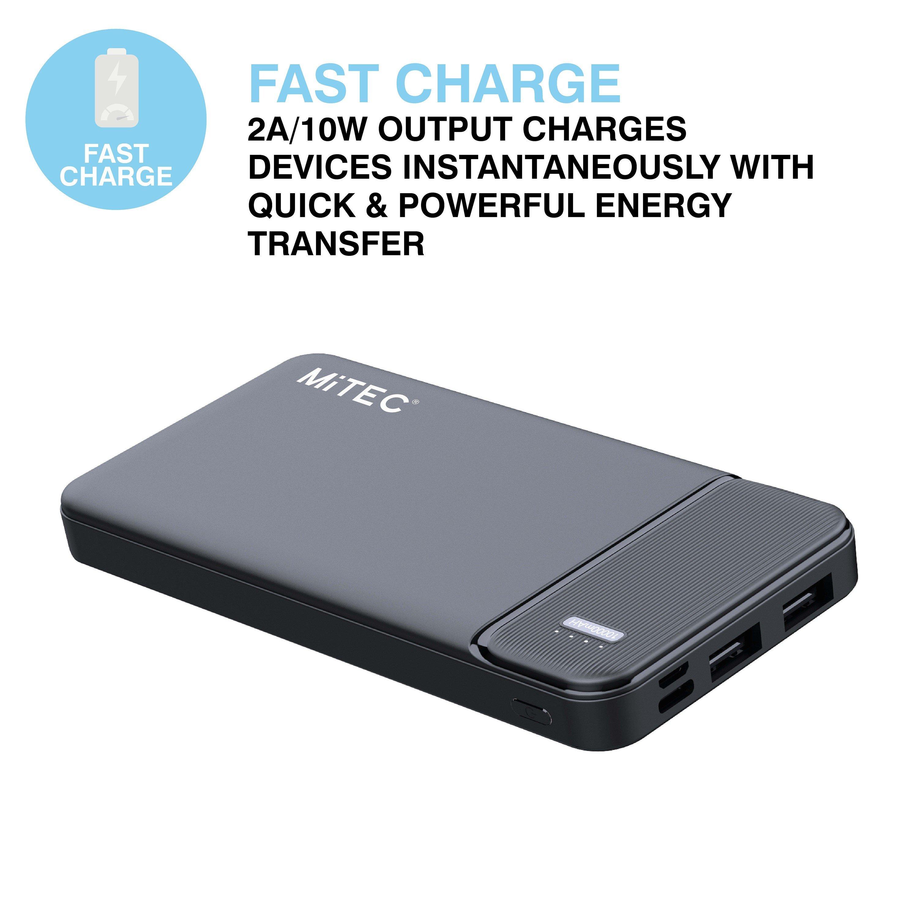 Wit - MiTEC - MITEC 10,000MAH POWER BANK BLACK - 5