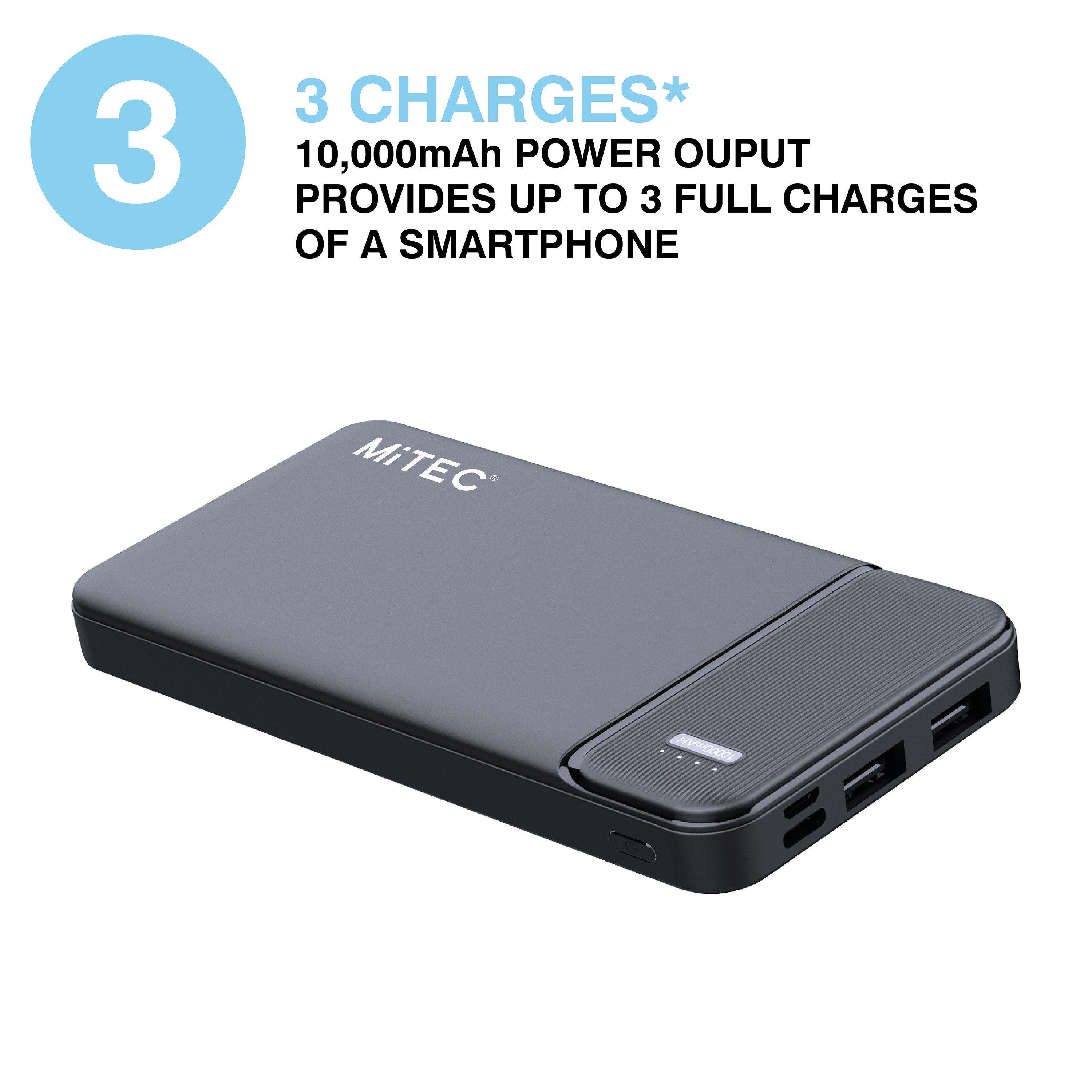 Wit - MiTEC - MITEC 10,000MAH POWER BANK BLACK - 6