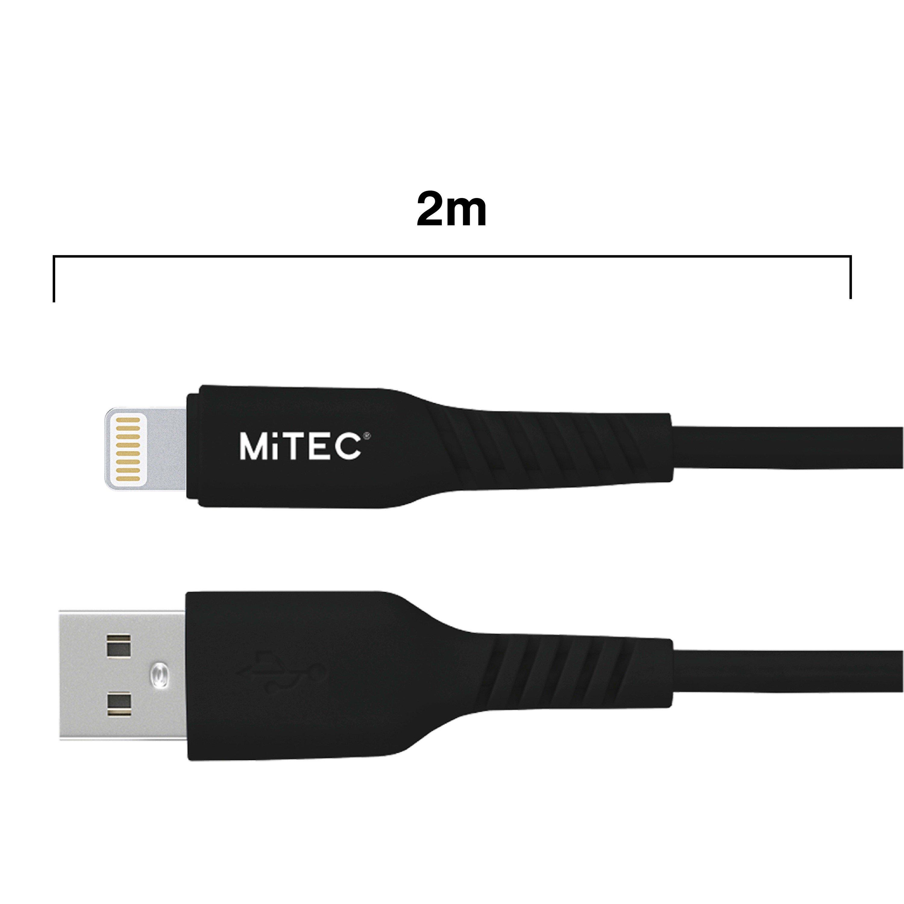 Sort - MiTEC - MITEC 2M MFI LIGHTNING CABLE BLACK - 2