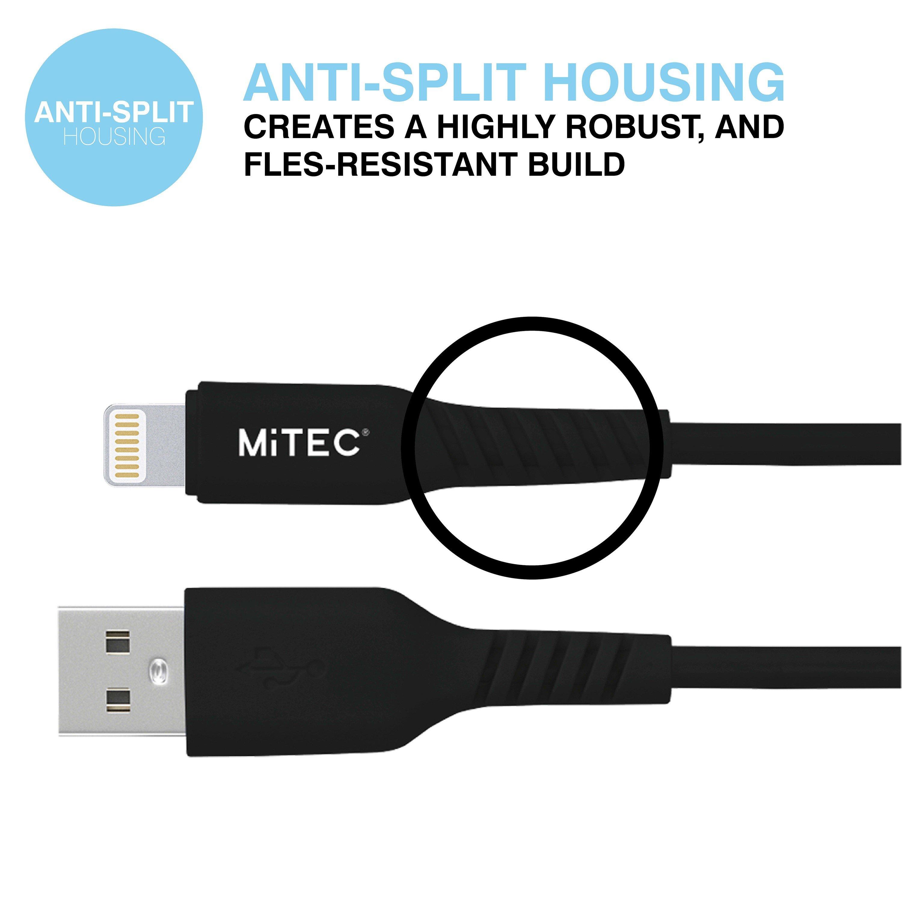 Sort - MiTEC - MITEC 2M MFI LIGHTNING CABLE BLACK - 5