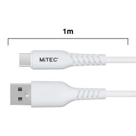 MiTEC GAME MITEC 1M USB C CABLE WHITE