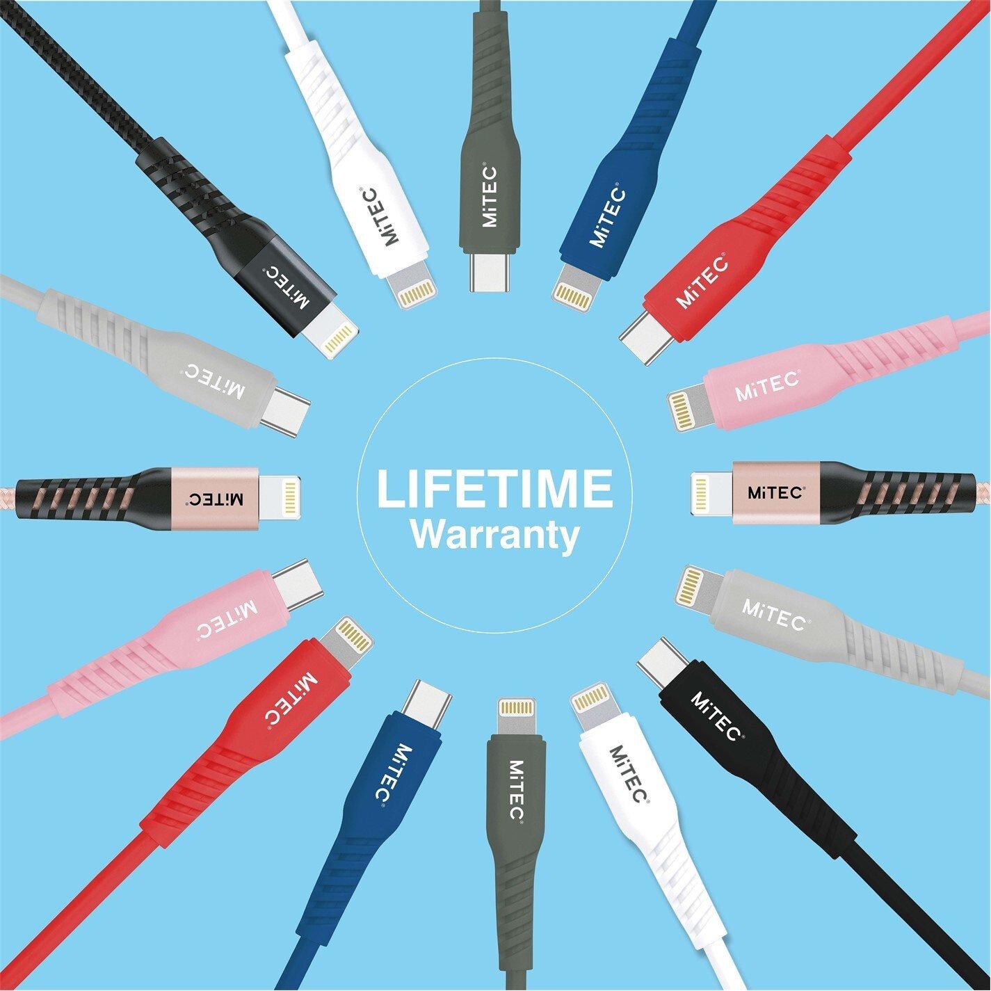 White - MiTEC - MITEC 1M USB-C CABLE WHITE - 4