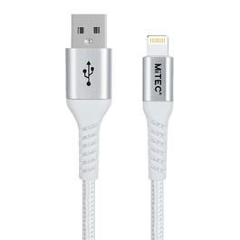 MiTEC GAME MITEC 1M MFI LIGHTNING BRAIDED CABLE SILVER