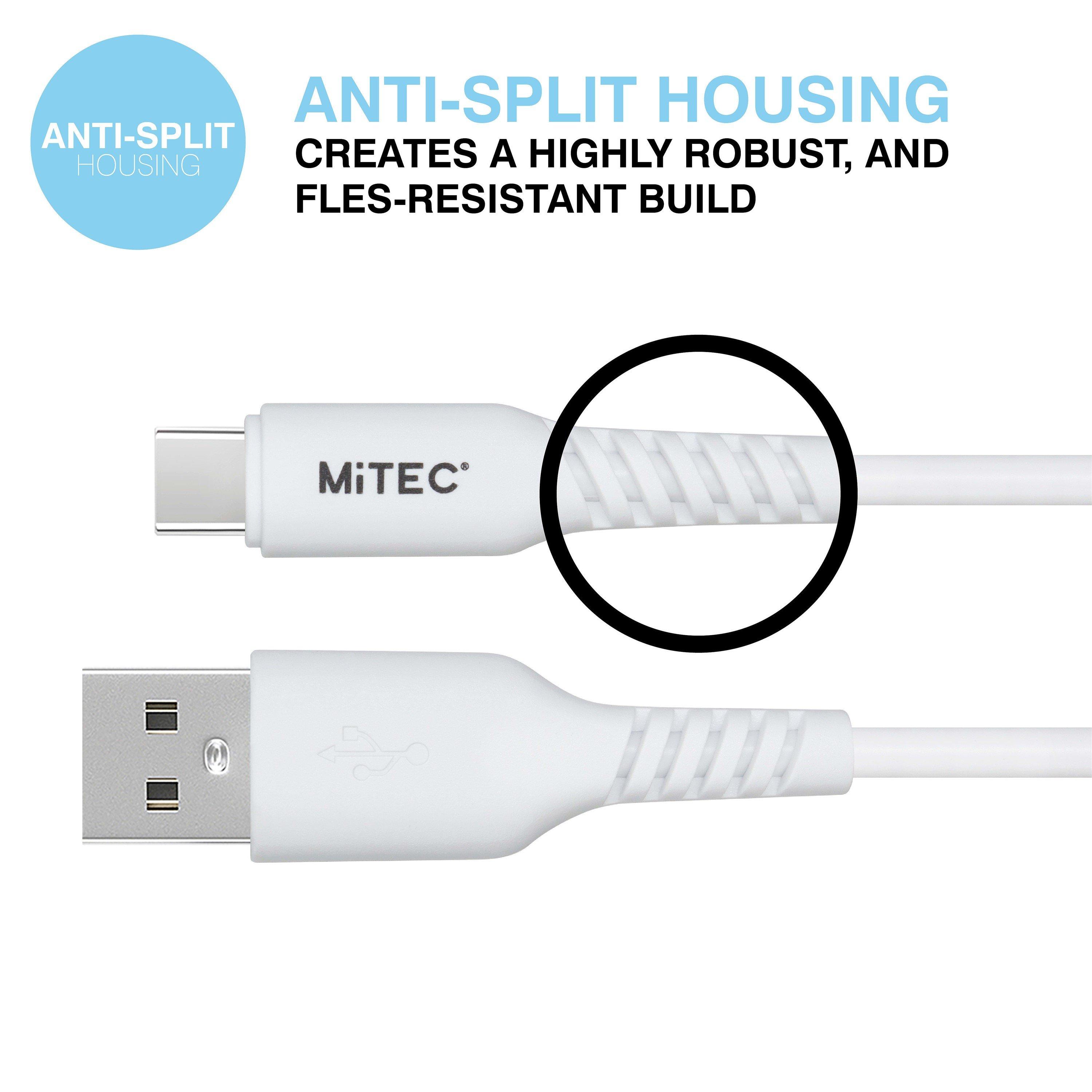 Weiß - MiTEC - USB-A to USB-C 2M Cable White - 4