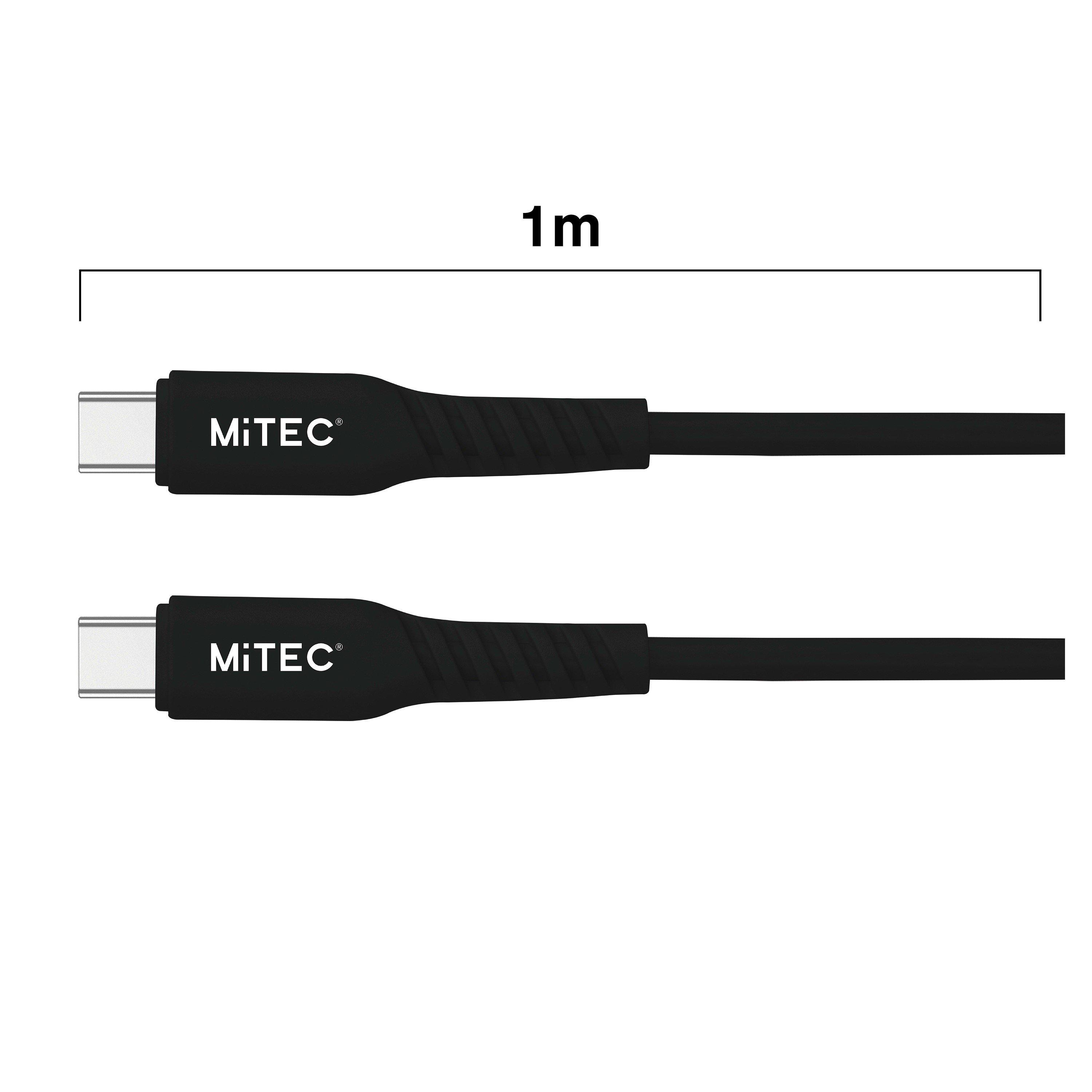 Black - MiTEC - MITEC 1M USB-C TO USB-C CABLE BLACK - 2