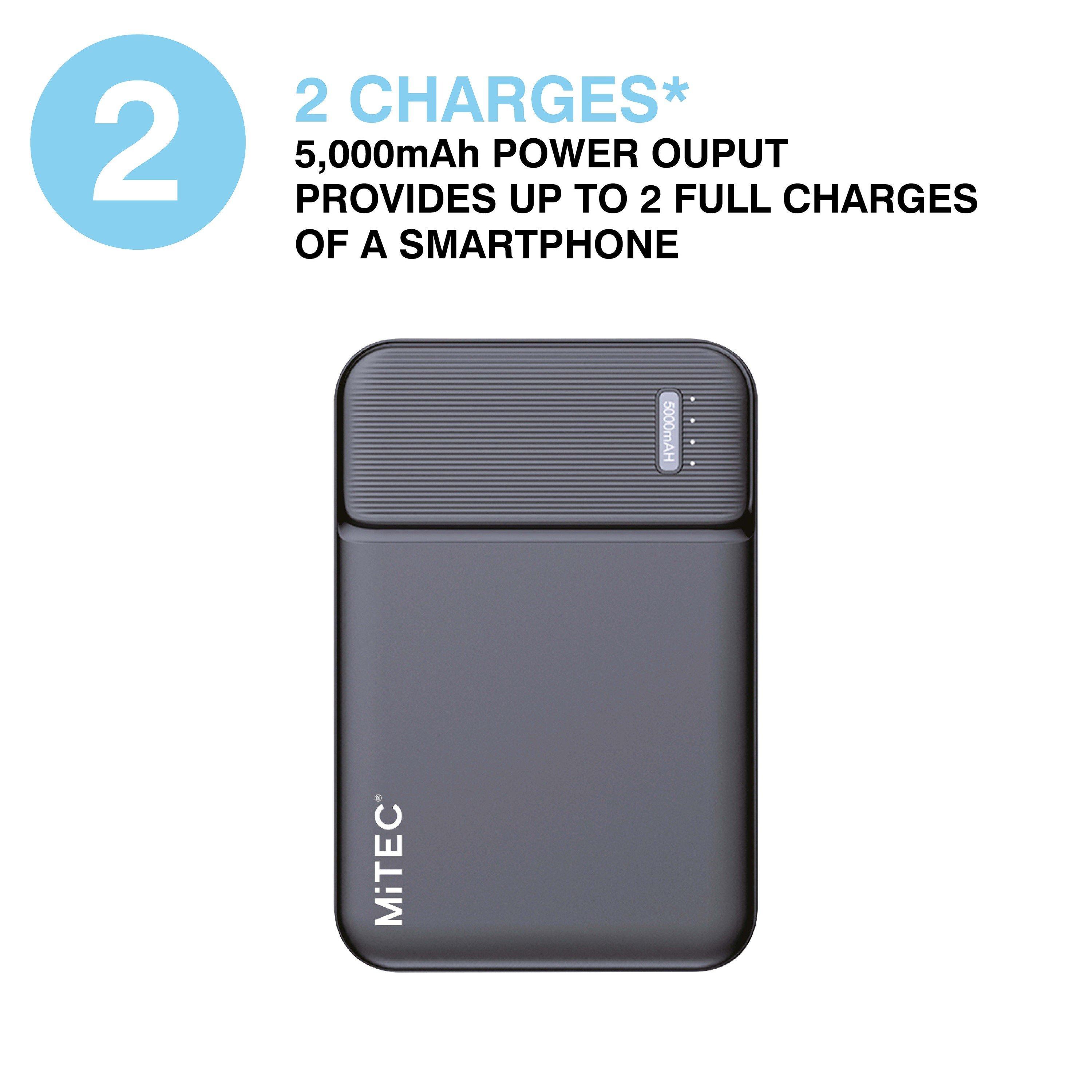 Nero - MiTEC - MITEC 5,000MAH POWER BANK BLACK - 2