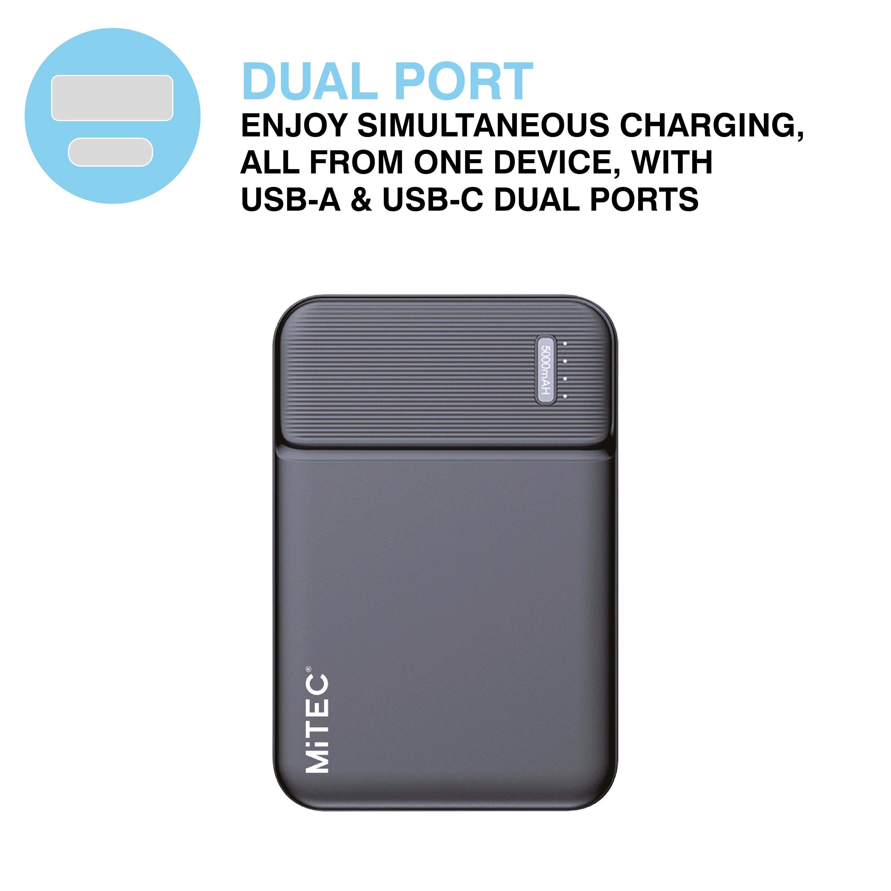 Nero - MiTEC - MITEC 5,000MAH POWER BANK BLACK - 5