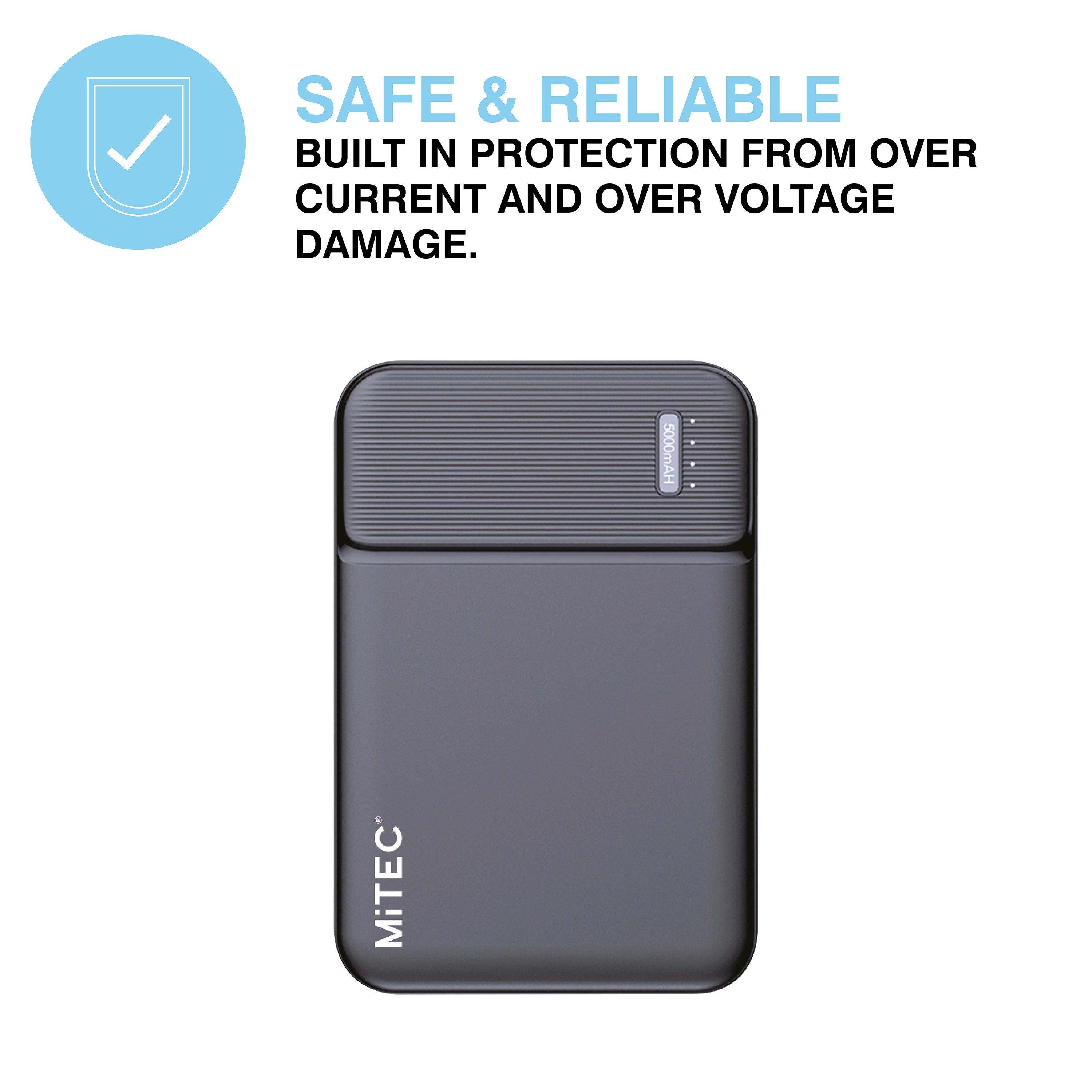 Nero - MiTEC - MITEC 5,000MAH POWER BANK BLACK - 6