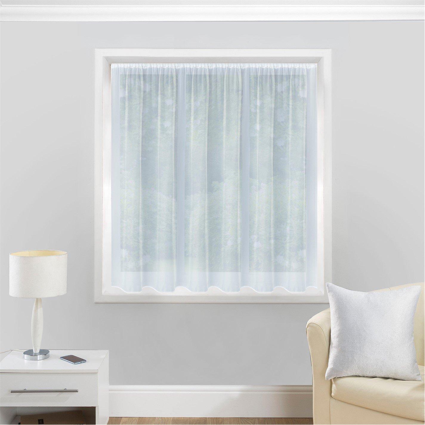 White - Enhanced Living - Albany Plain Net Cut Panel - 1
