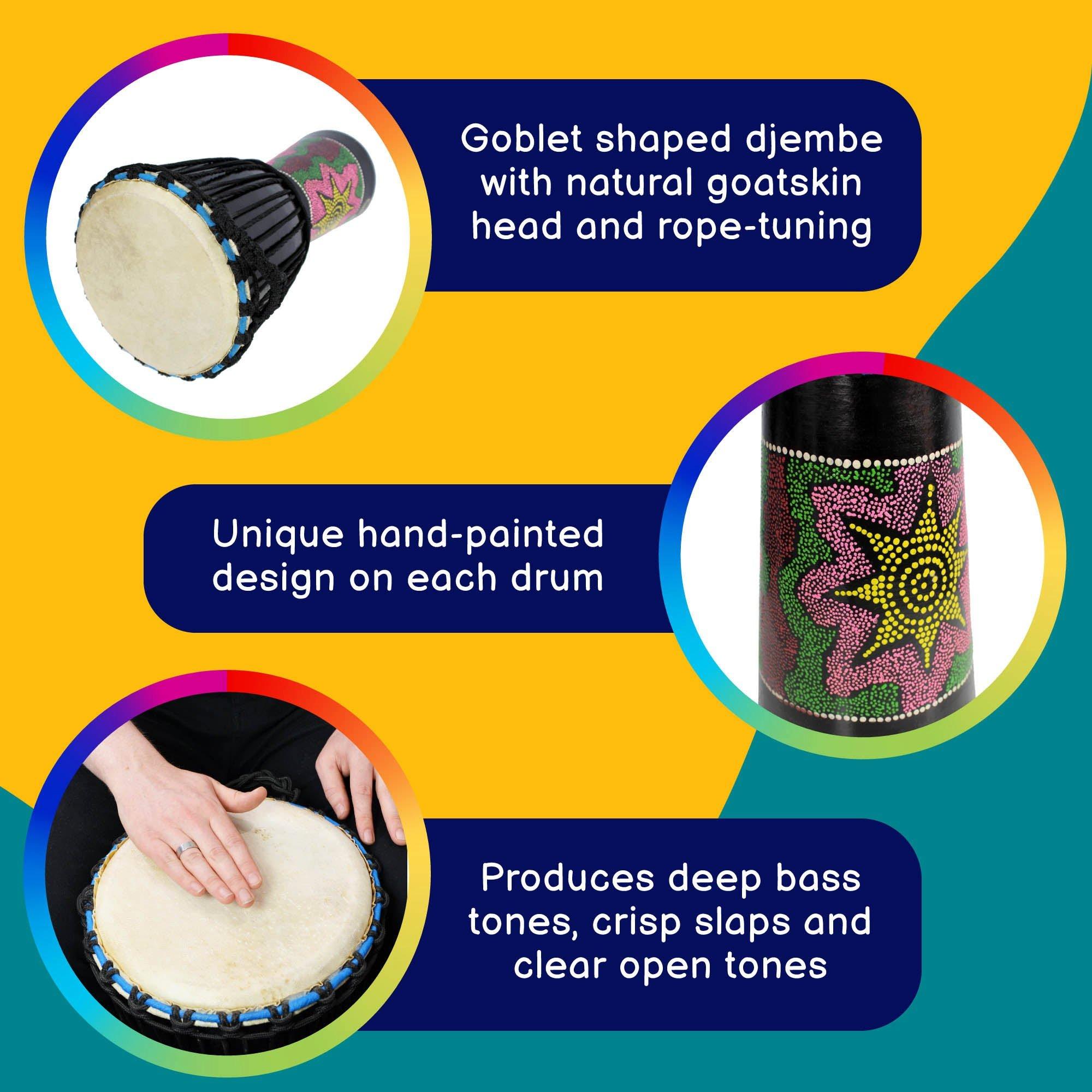 Multi - A-Star - A-Star 10 inch Painted Djembe - 2