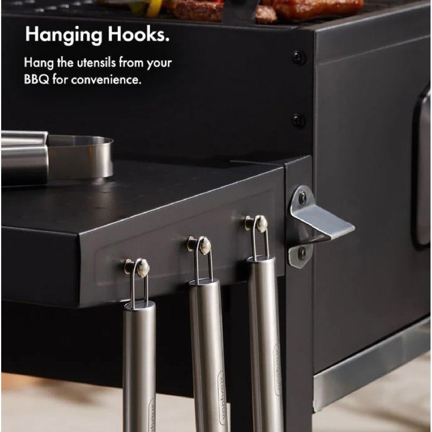 Silver - VonHaus - VonHaus - 20pc BBQ Tool Set with Nylon Case - 6