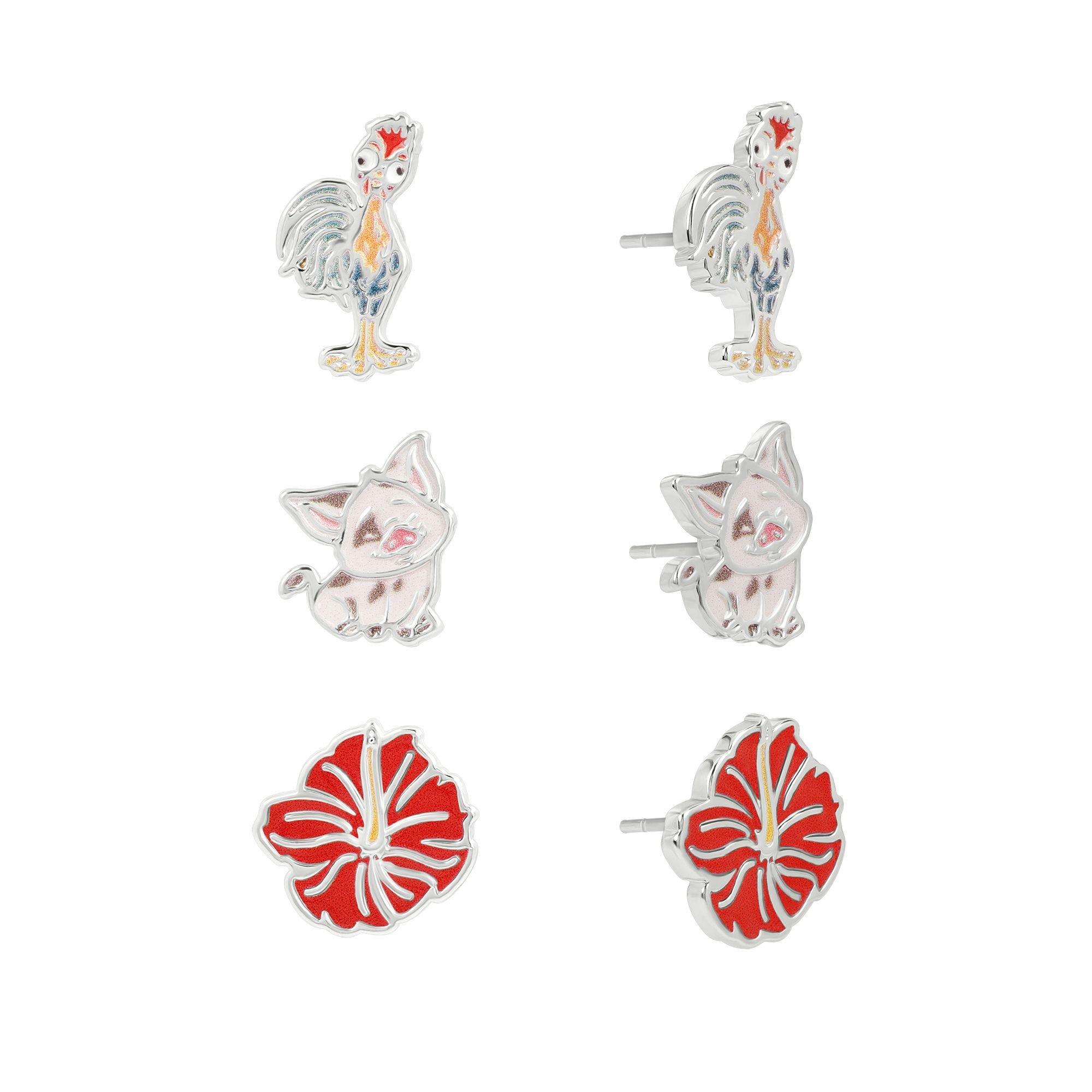 Silver - Moana - Moana silver plated 3PC earring set - 2
