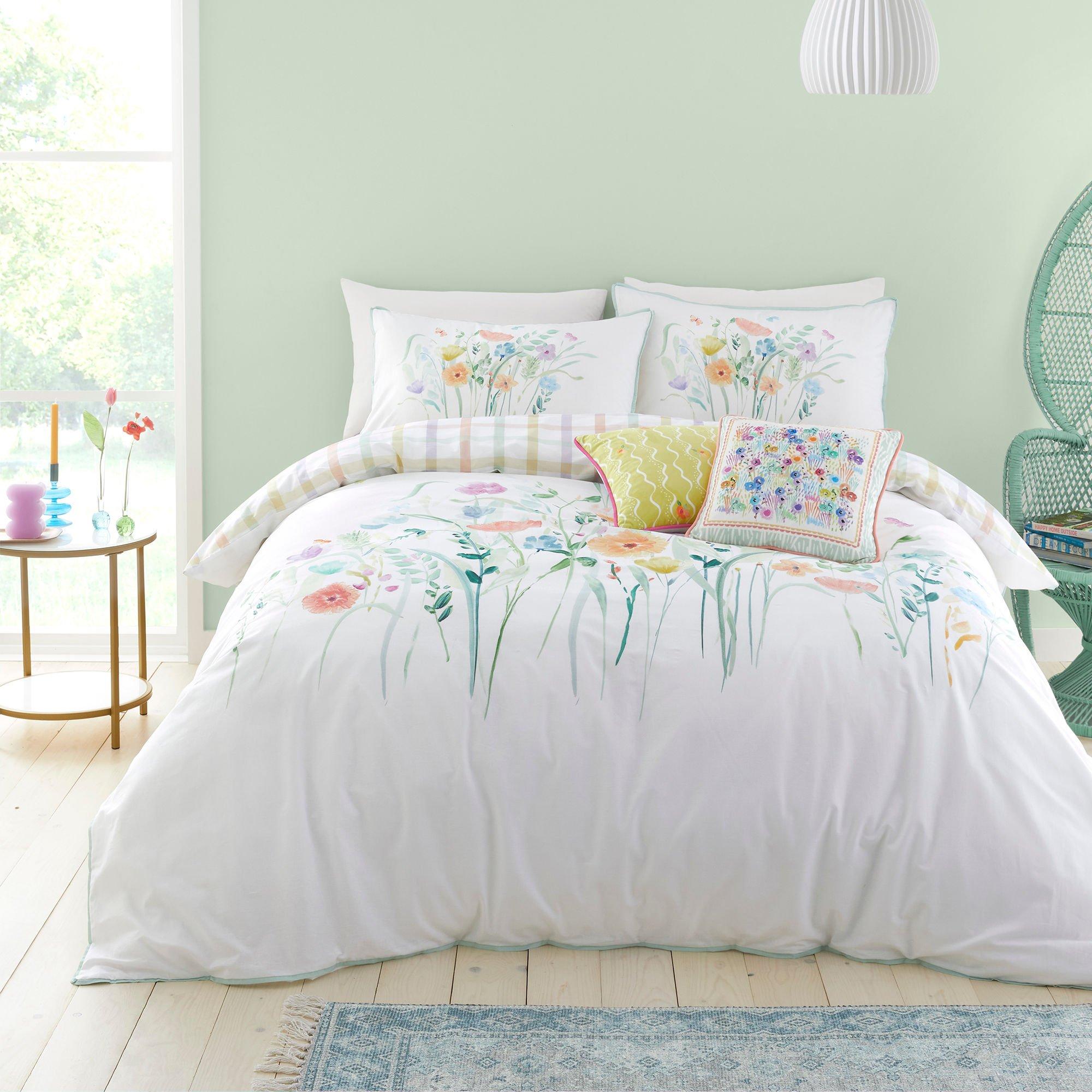 Multi - Appletree Style - Gardenia Cotton Duvet Cover Set - 6