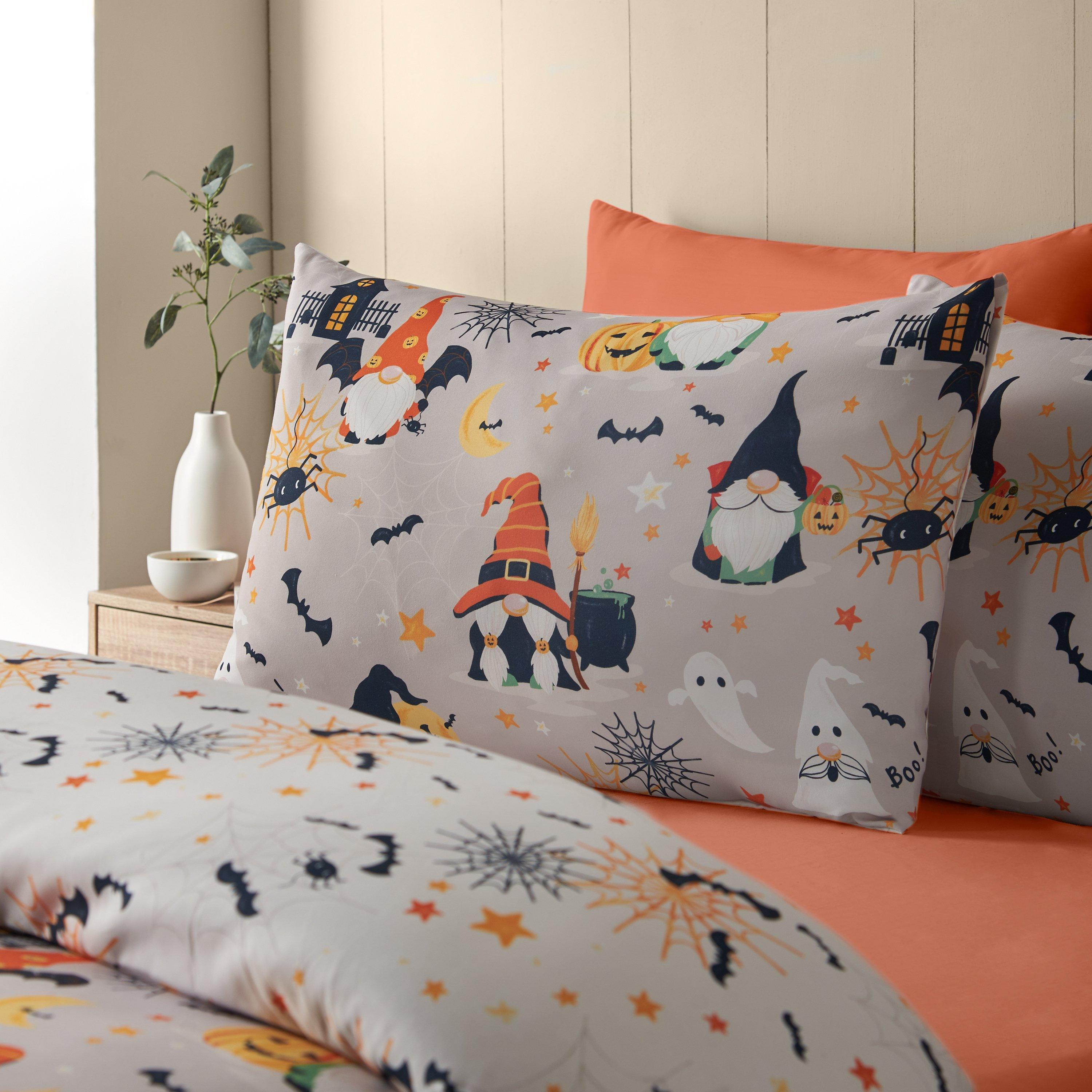 Natural - Catherine Lansfield - Halloween Gonks So Soft Reversible Duvet Cover Set - 3