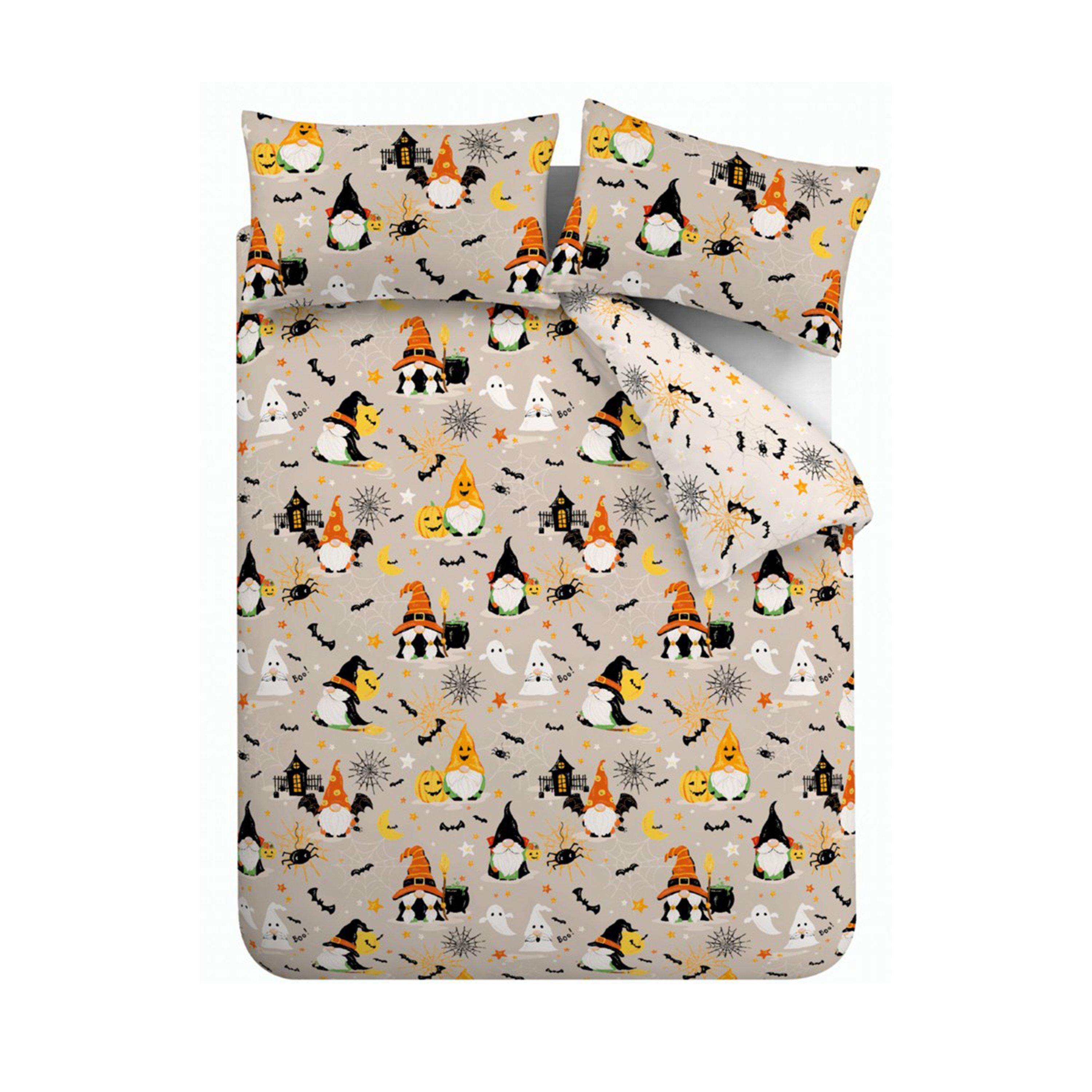 Natural - Catherine Lansfield - Halloween Gonks So Soft Reversible Duvet Cover Set - 5