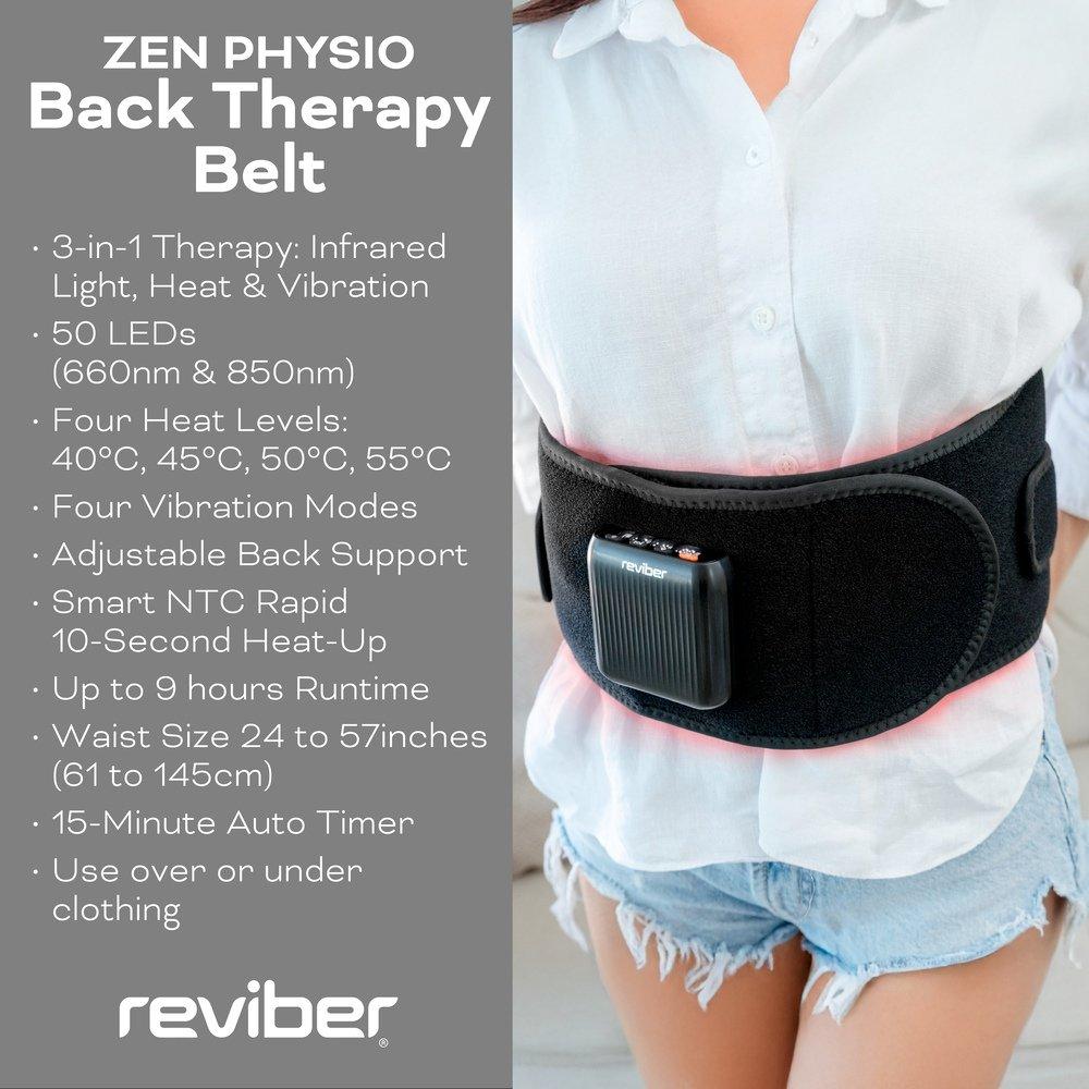 Black - Reviber - Reviber Zen Physio Lower Back Therapy Belt - 5