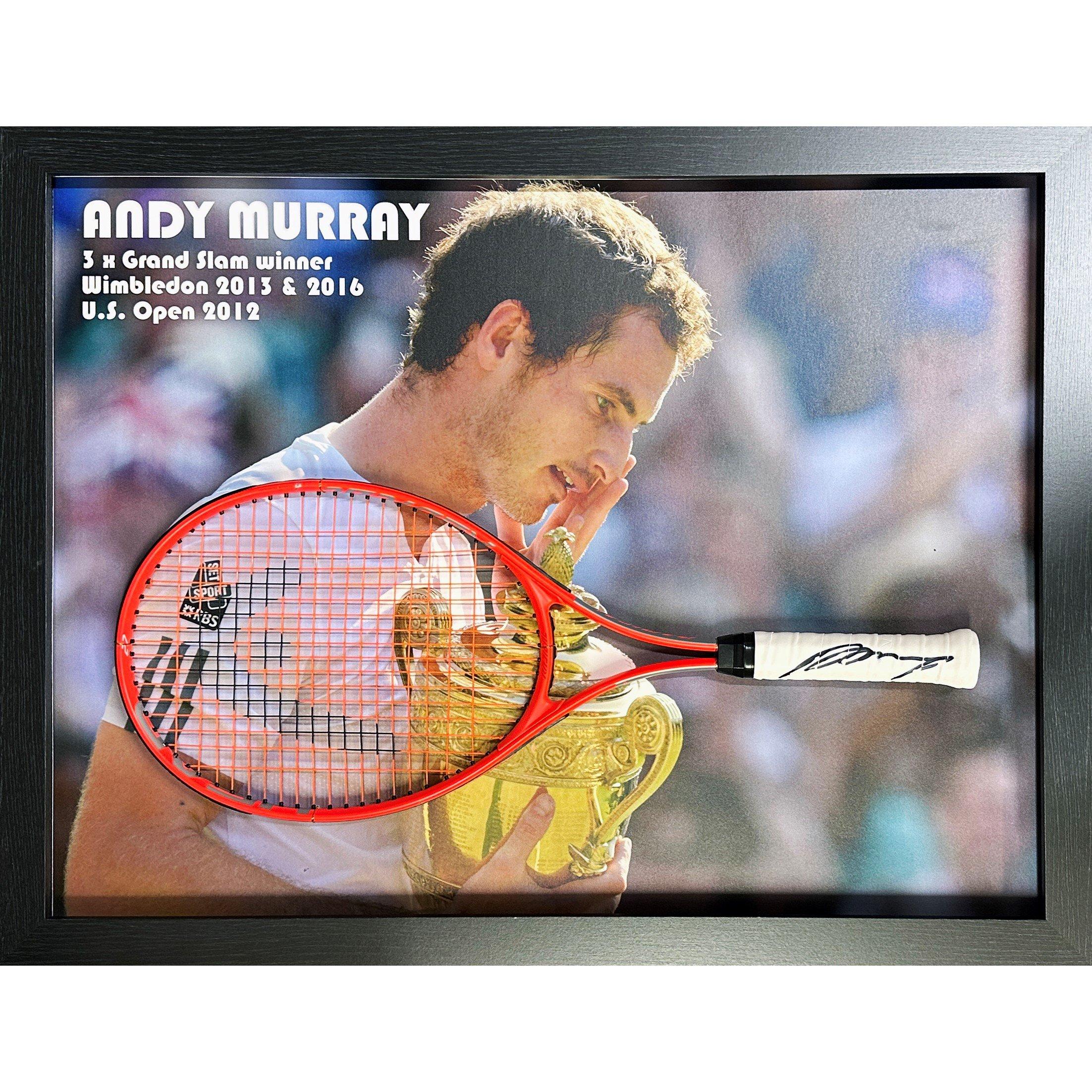 White - AllStarSignings Ltd - Andy Murray signed & framed Head tennis racket - 1