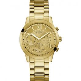 Guess Ladies Gold Champagne Dial Chronograph Watch