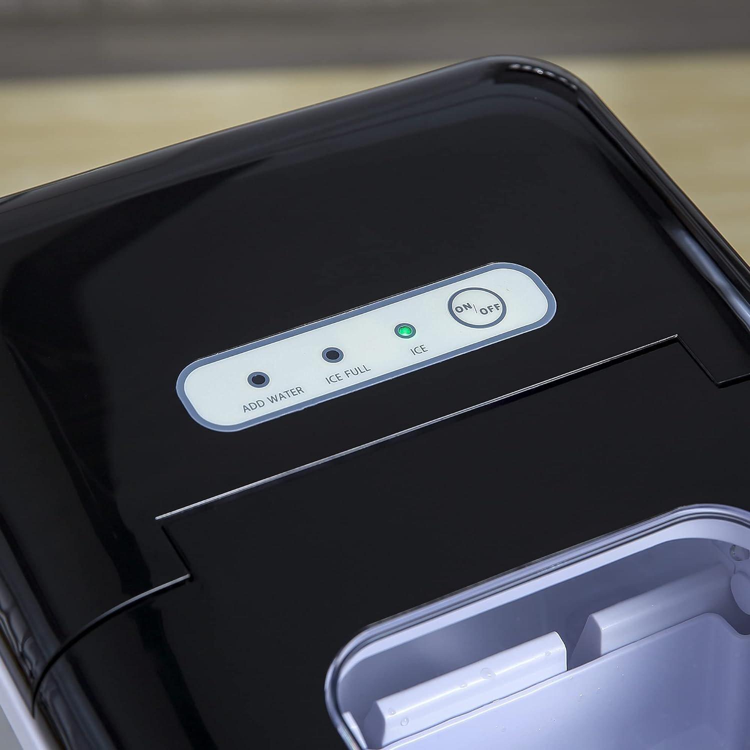 Silver - HOMCOM - HOMCOM 1.8L Counter Top Ice Maker - 9