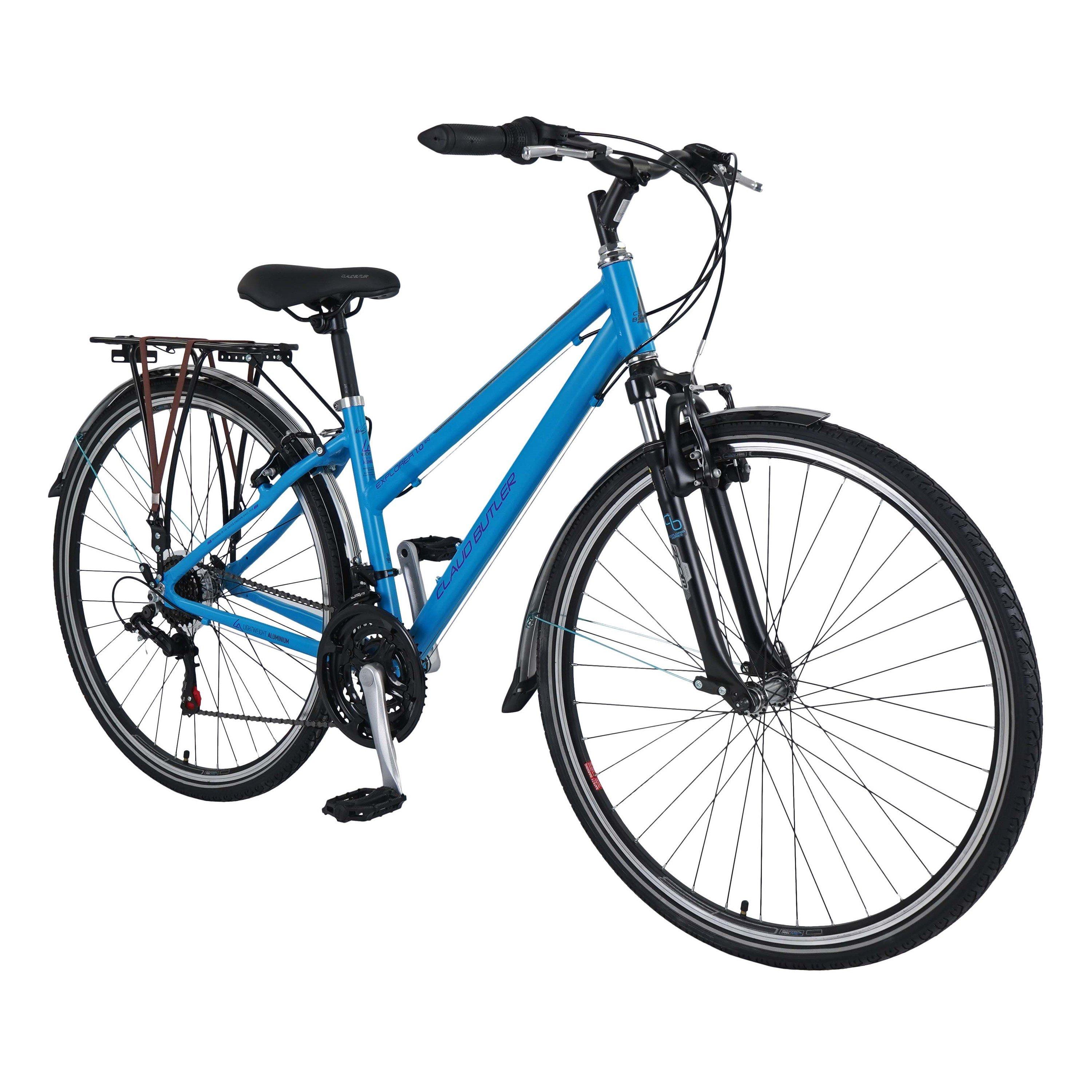Blue - Claud Butler - Claud Butler Explorer 1.0 EQ Low Step Hybrid Bike - 2