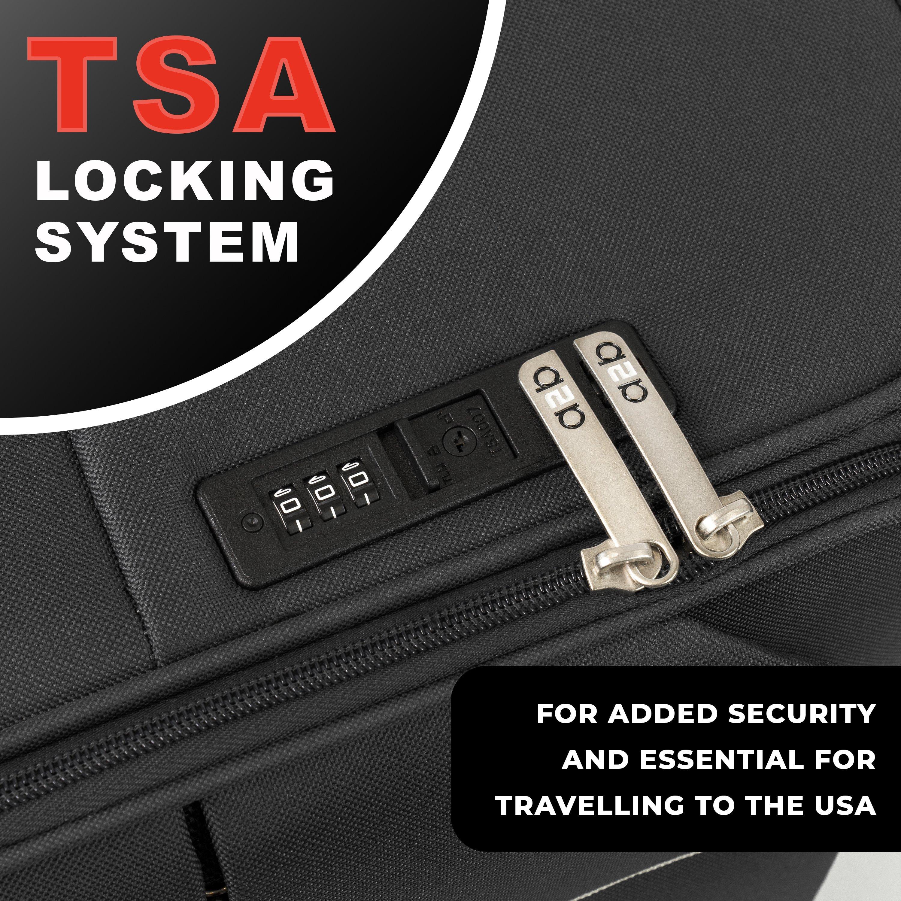 Black - A2B - Odyssey Hold Suitcases Lightweight Travel Luggage - 4